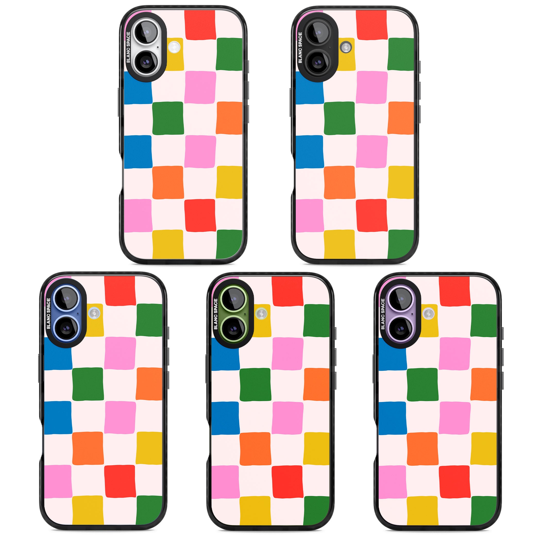 Colour Checked iPhone 17 Impact Black Phone Case APT Impact Protection