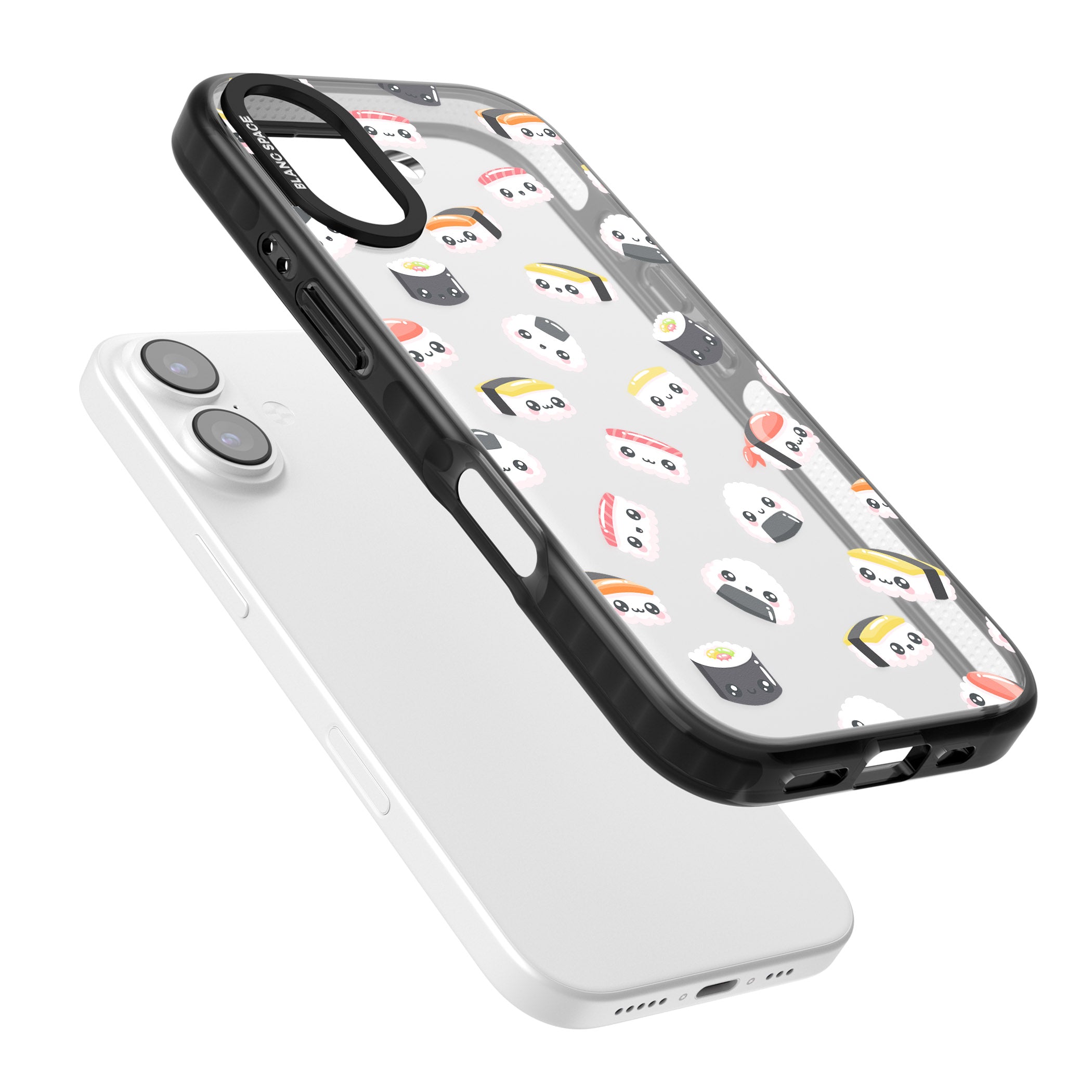 Kawaii Sushi iPhone 17 Impact Black Phone Case Colours