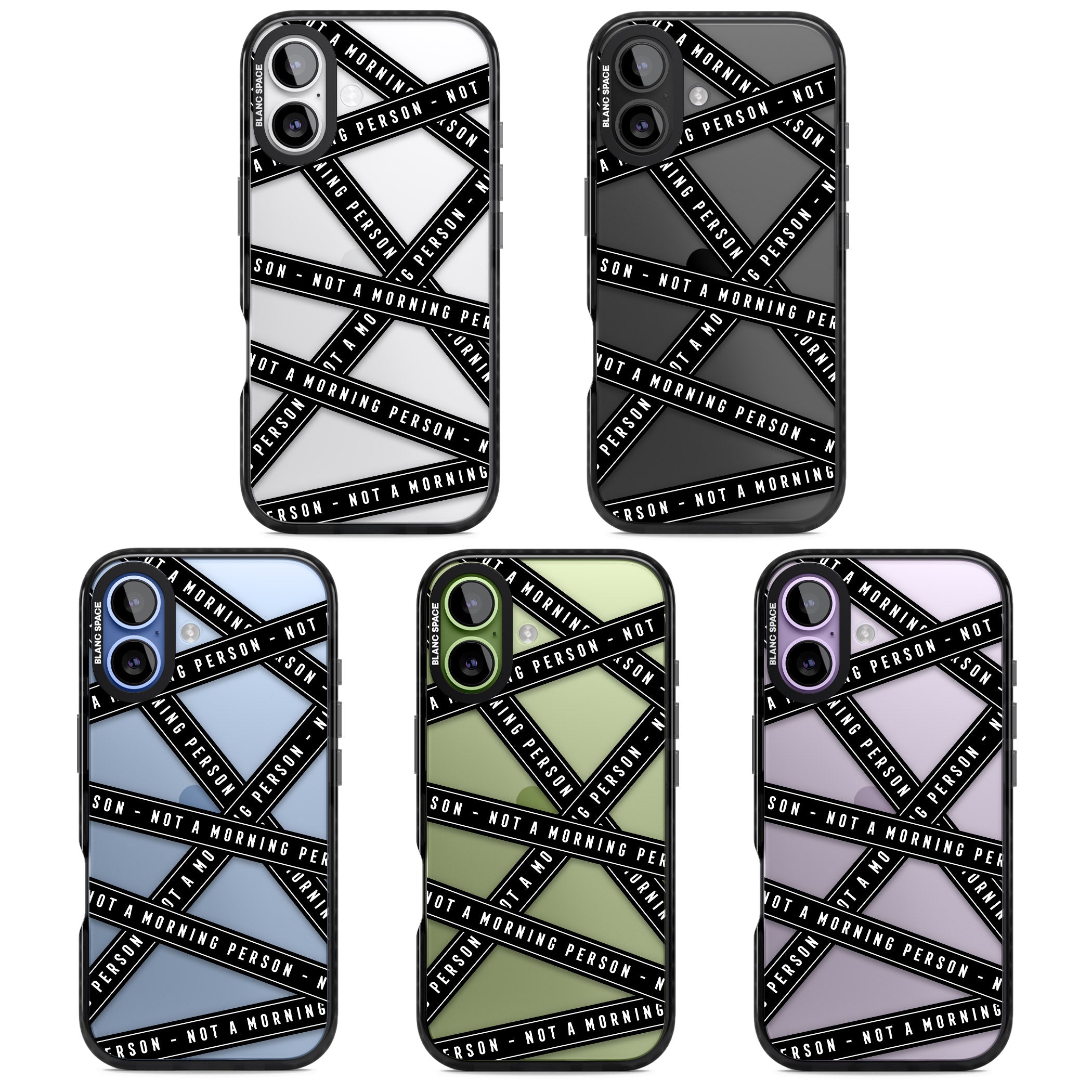 Not A Morning Person iPhone 17 Impact Black Phone Case APT Impact Protection