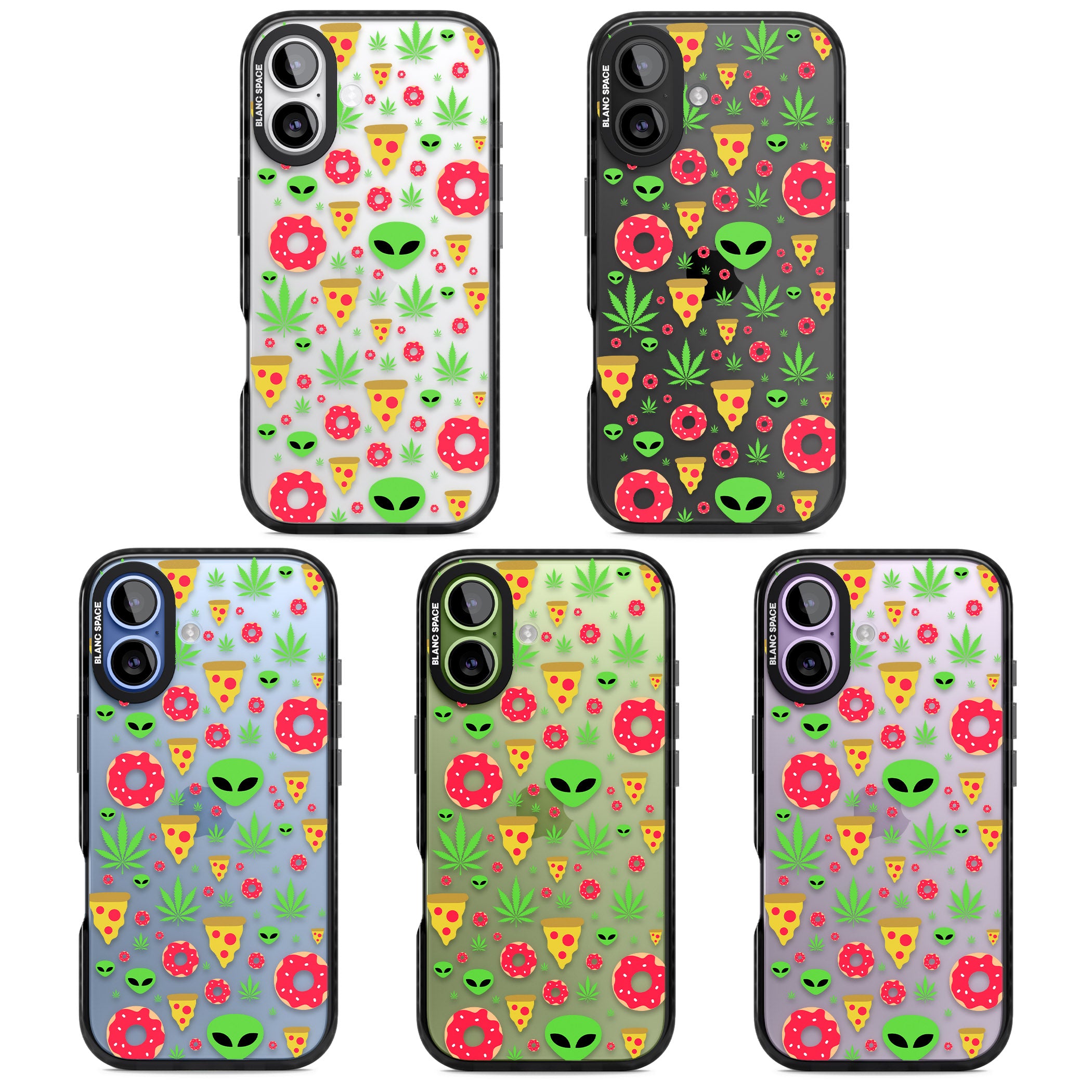 Martians & Munchies iPhone 17 Impact Black Phone Case APT Impact Protection