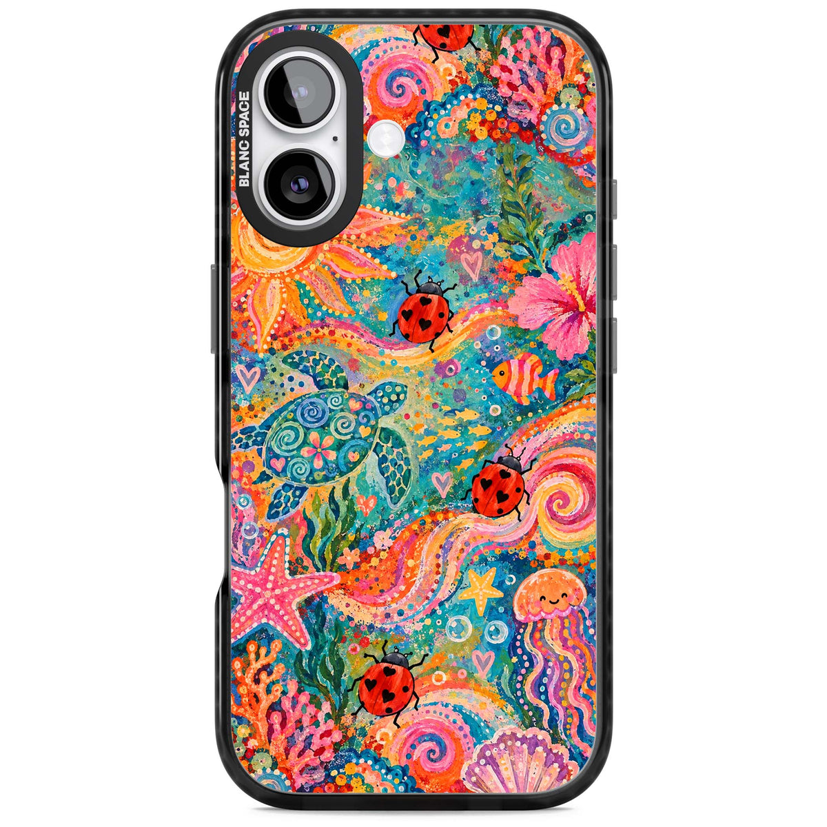 Coral Whimsy for her iPhone case | Clear Impact case for iPhone 17