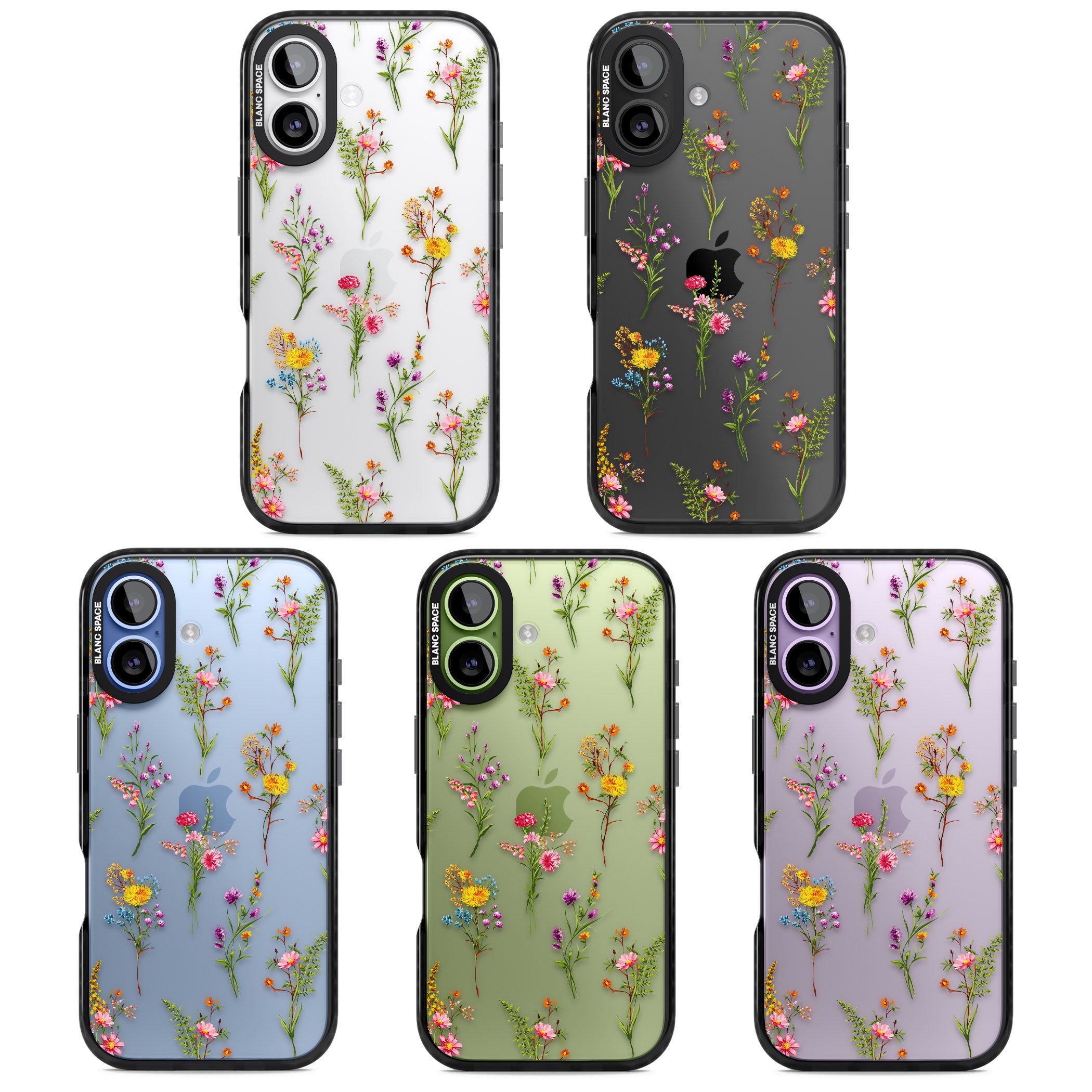Picked Wildflowers iPhone 17 Impact Black Phone Case APT Impact Protection