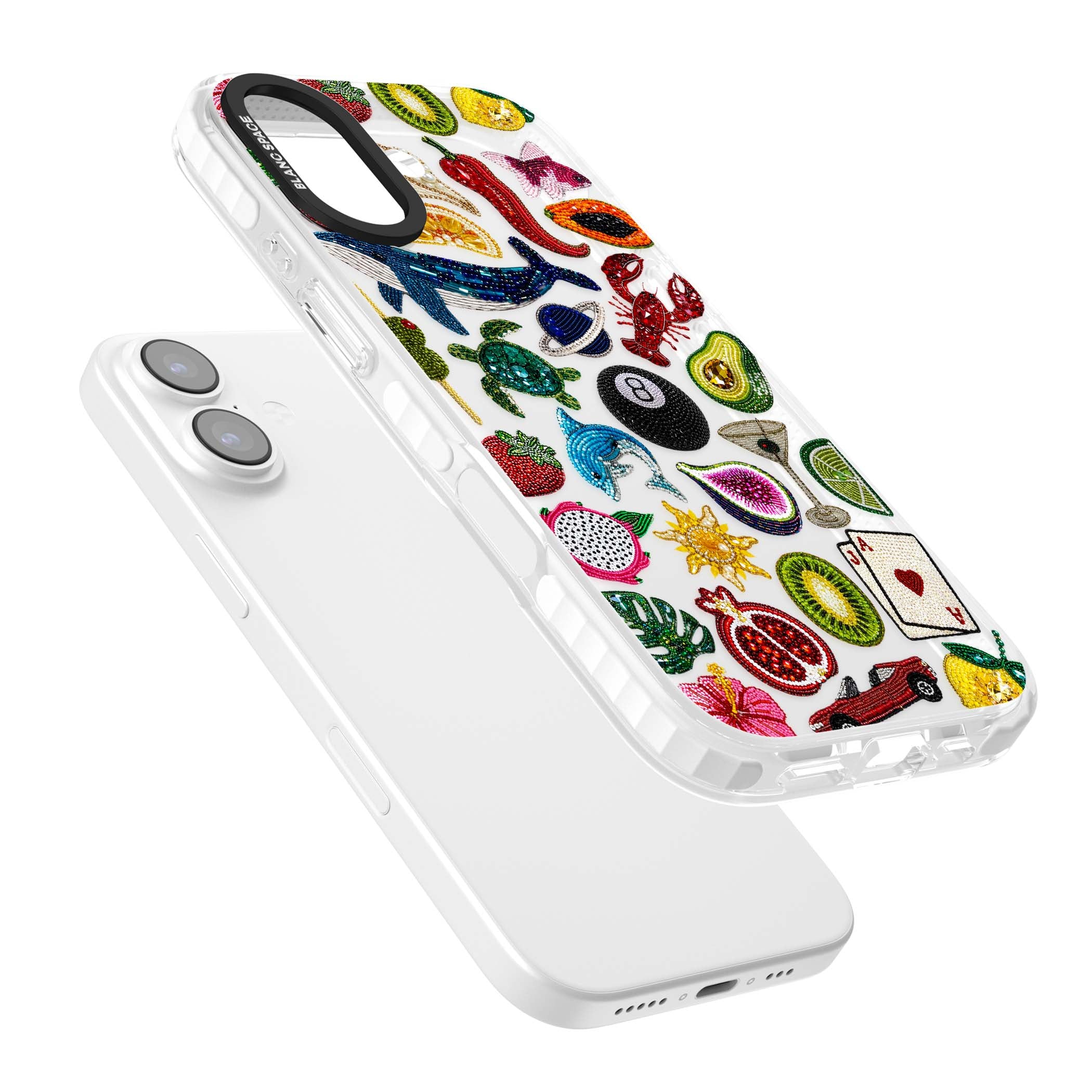 Beaded Mix cute iPhone case | Black Impact case for iPhone 17