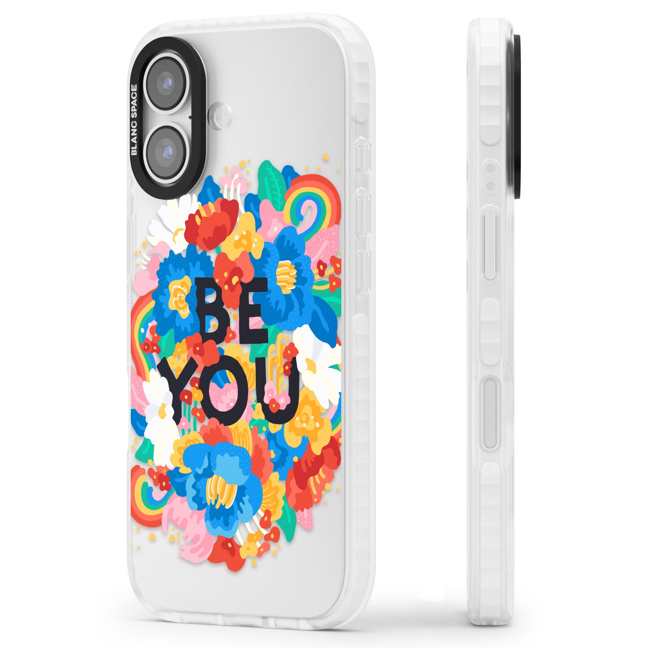 Be You iPhone 17 Impact Clear Phone Case Side Profile