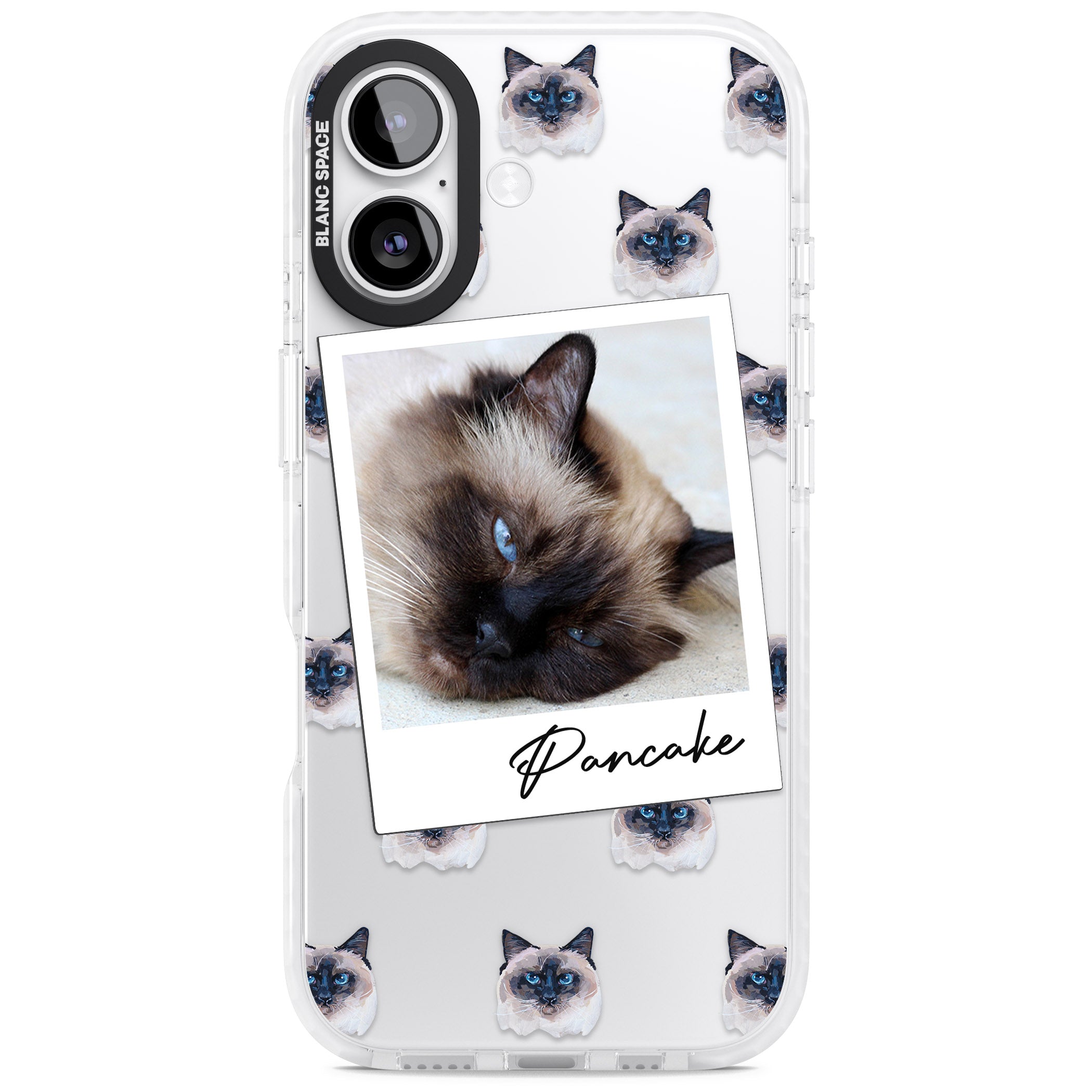 Personalised Burmese Cat Photo iPhone 17 Impact Clear Phone Case