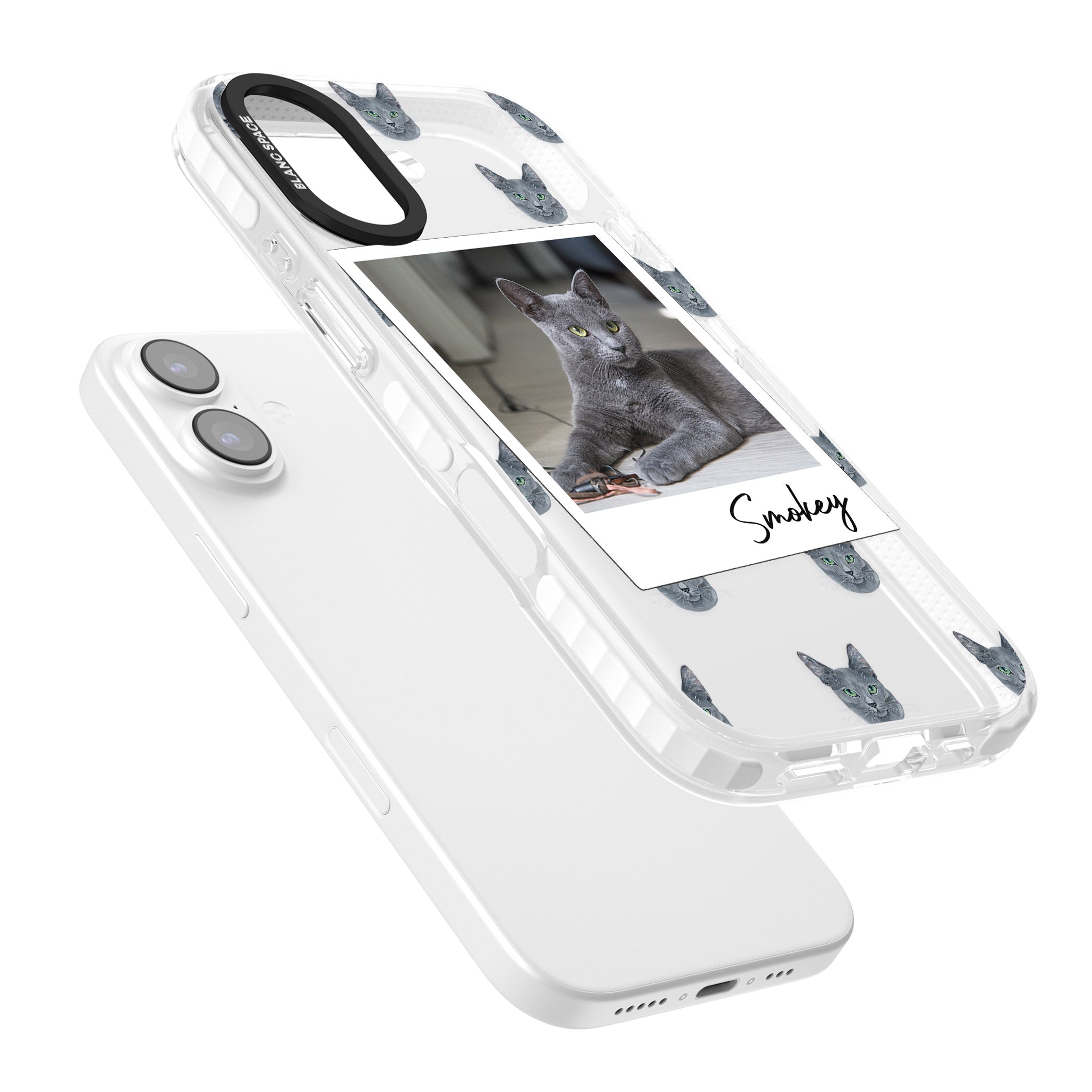 Personalised Korat Cat Photo iPhone 17 Impact Clear Phone Case Colours