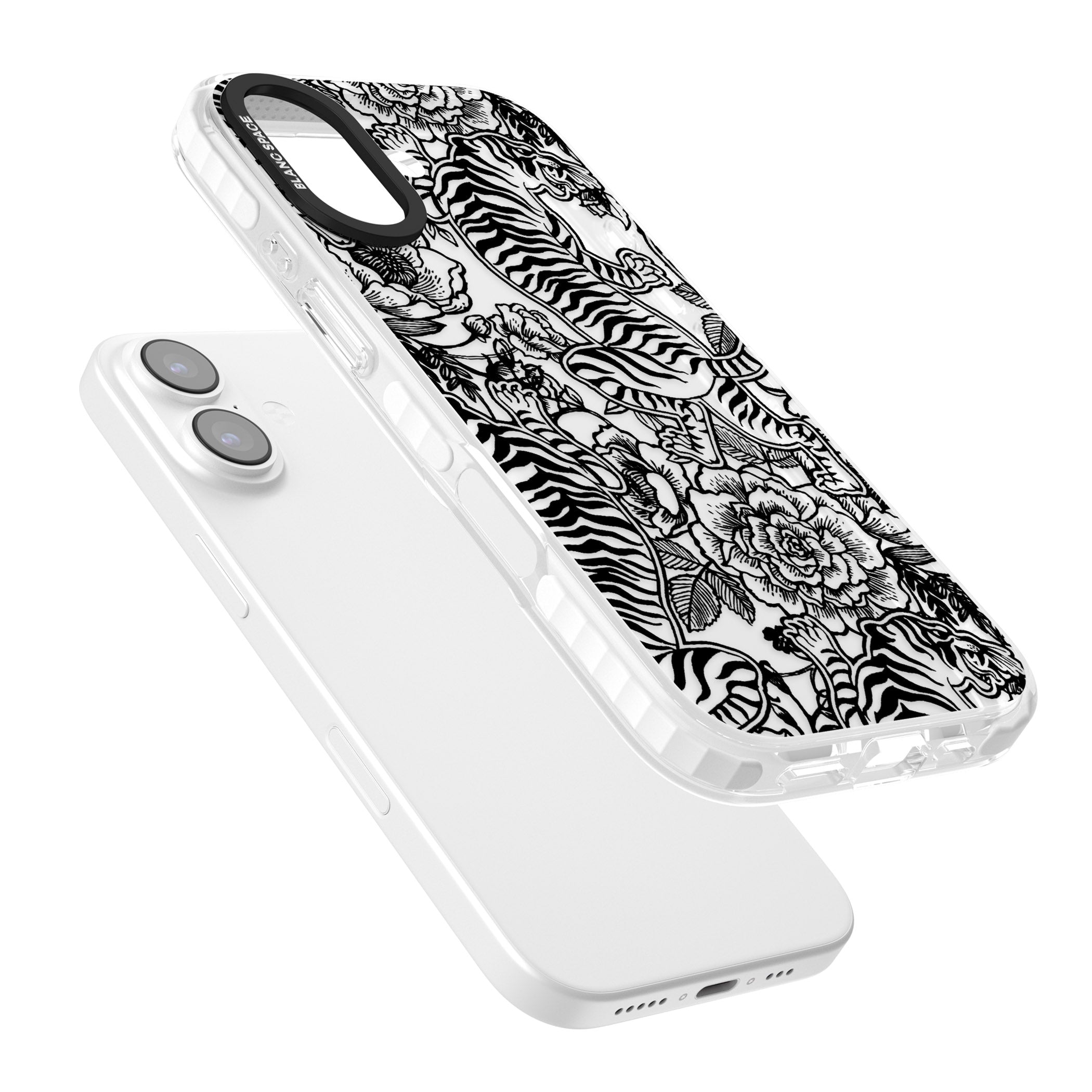 Personalised Chinese Tiger Pattern iPhone 17 Impact Clear Phone Case Colours