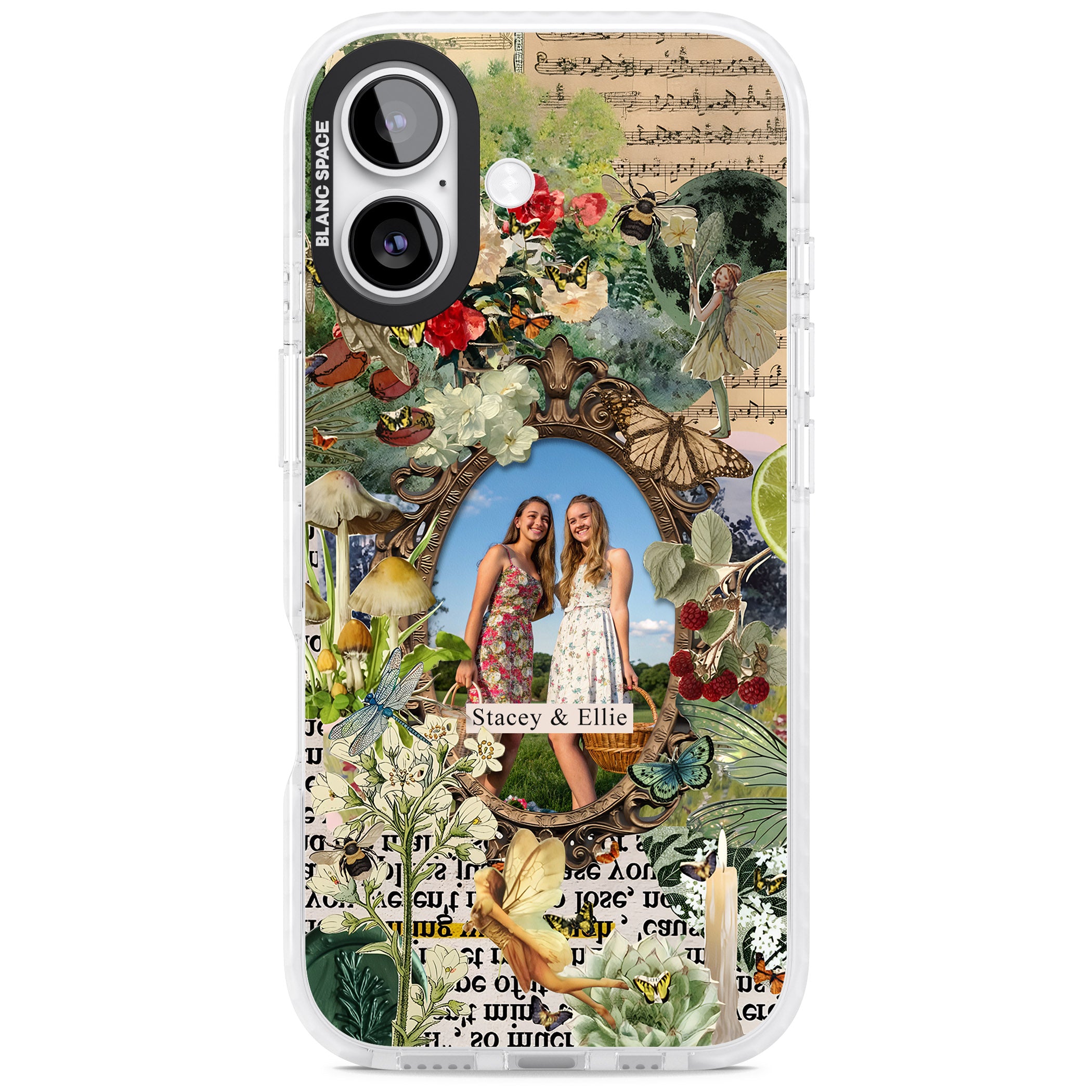Personalised Cottage Garden Frame iPhone 17 Impact Clear Phone Case