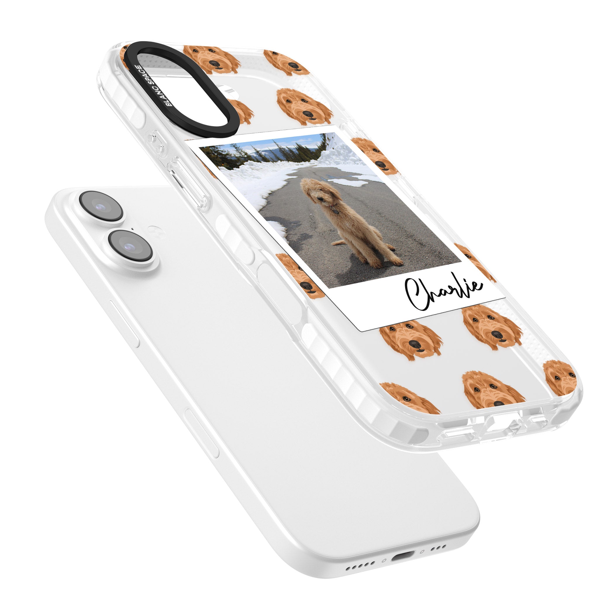 Personalised Golden Doodle Dog Photo iPhone 17 Impact Clear Phone Case Colours