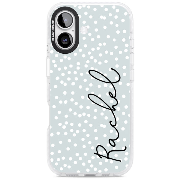 Personalised Vertical Cursive & Dots