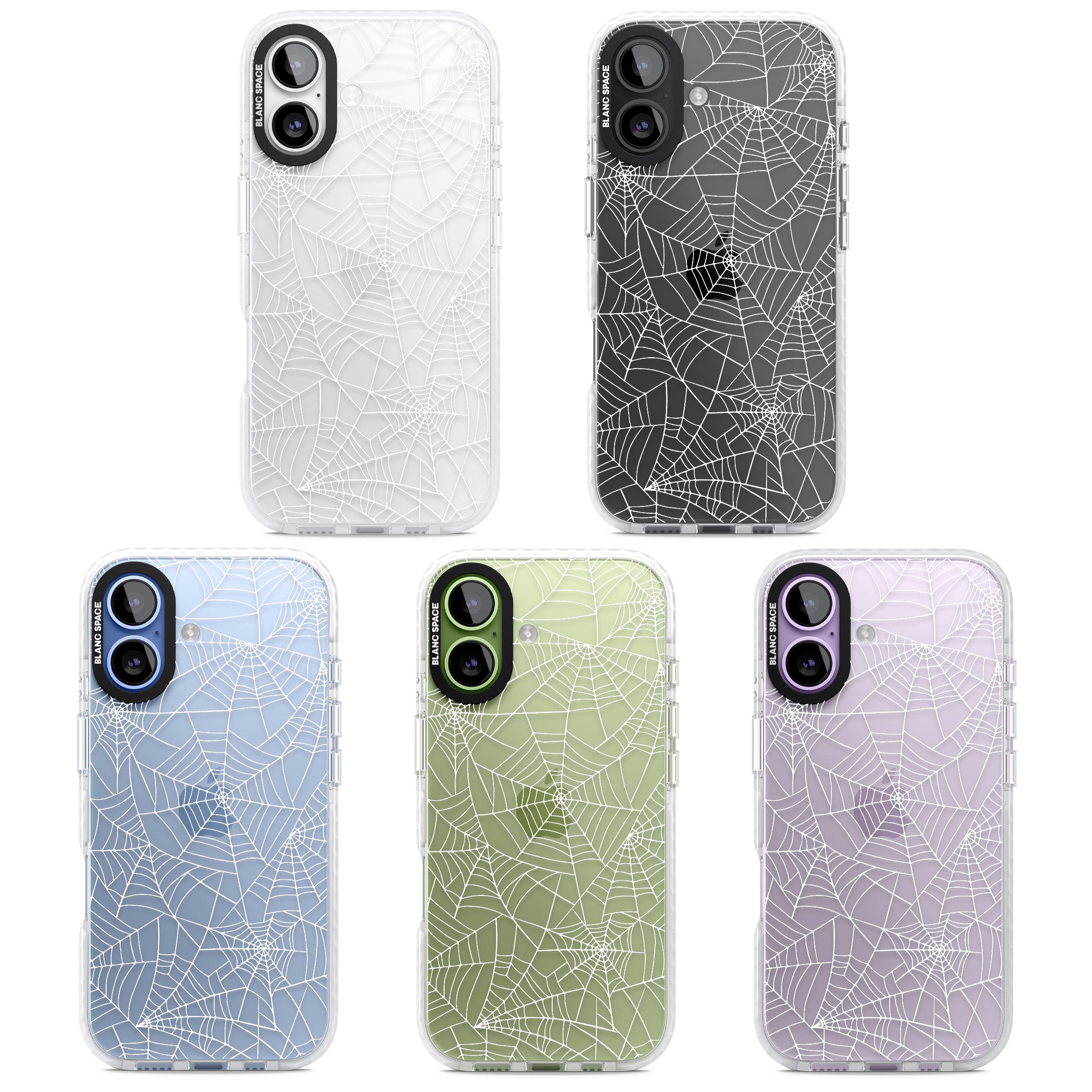 Personalised Spider Webs iPhone 17 Impact Clear Phone Case APT Impact Protection