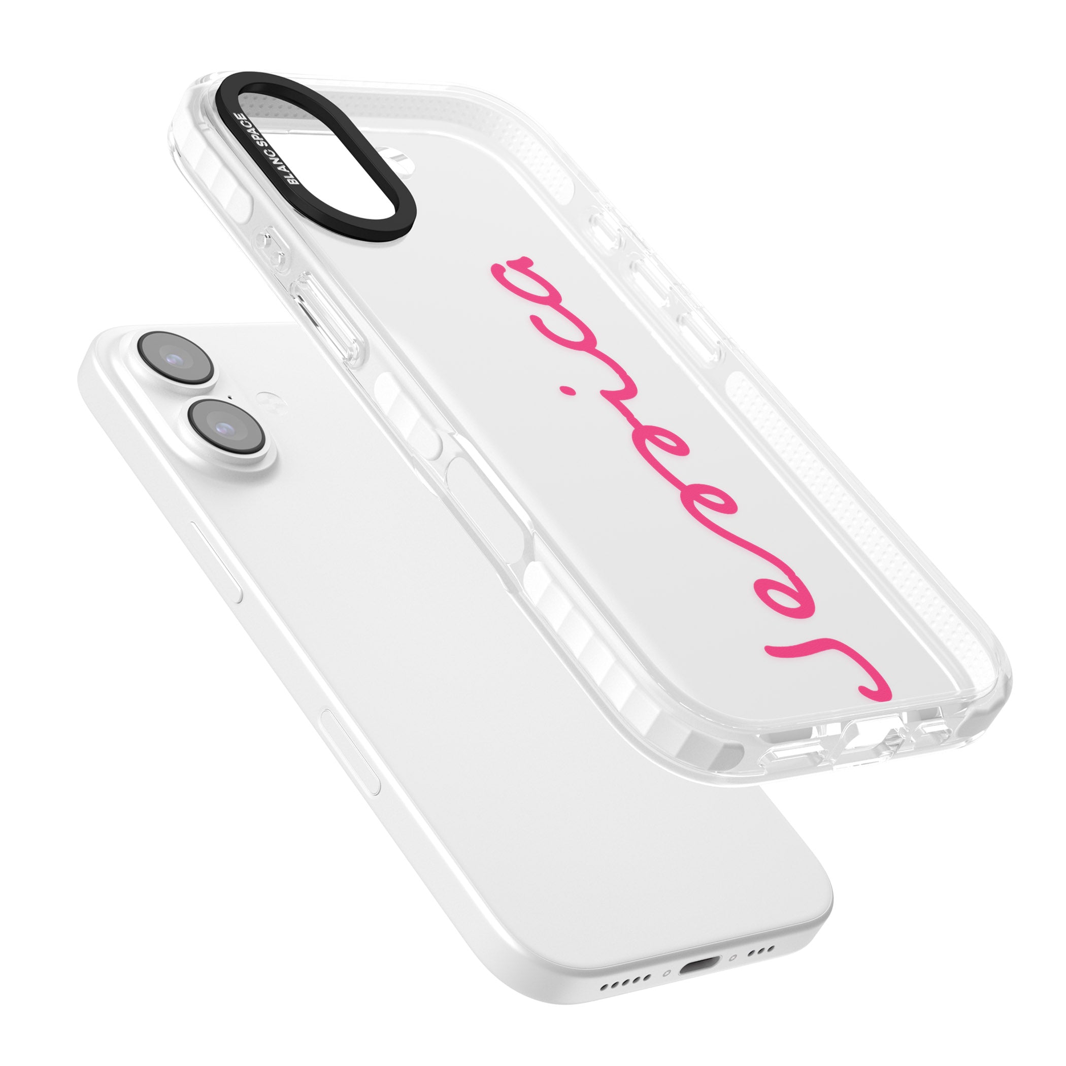 Personalised Summer Name iPhone 17 Impact Clear Phone Case Colours