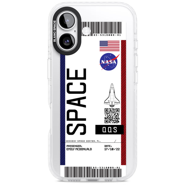 Personalised Nasa Boarding Pass (Light)