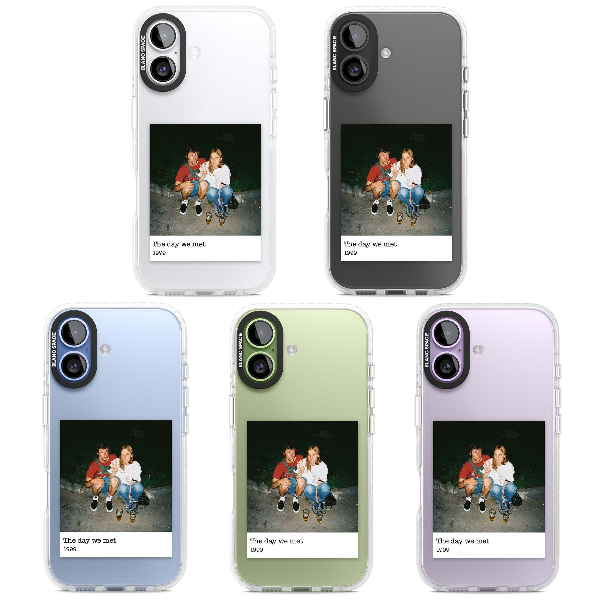 Photo Memory minimal iPhone case | Black Impact case for iPhone 17