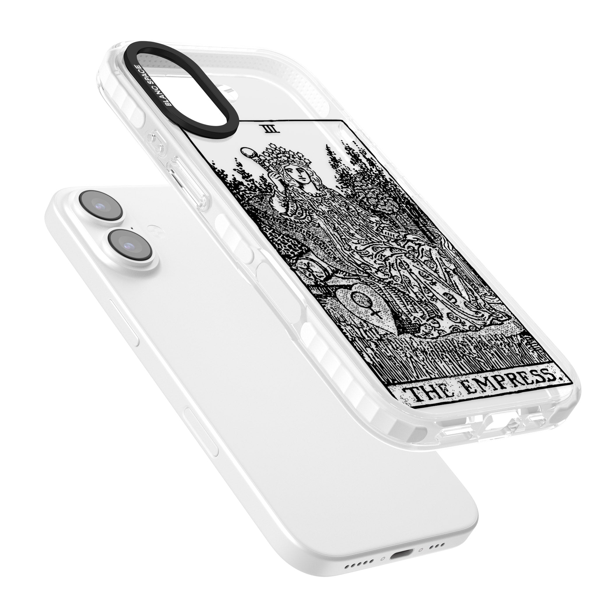 Personalised The Empress Tarot Card (Clear) iPhone 17 Impact Clear Phone Case Colours