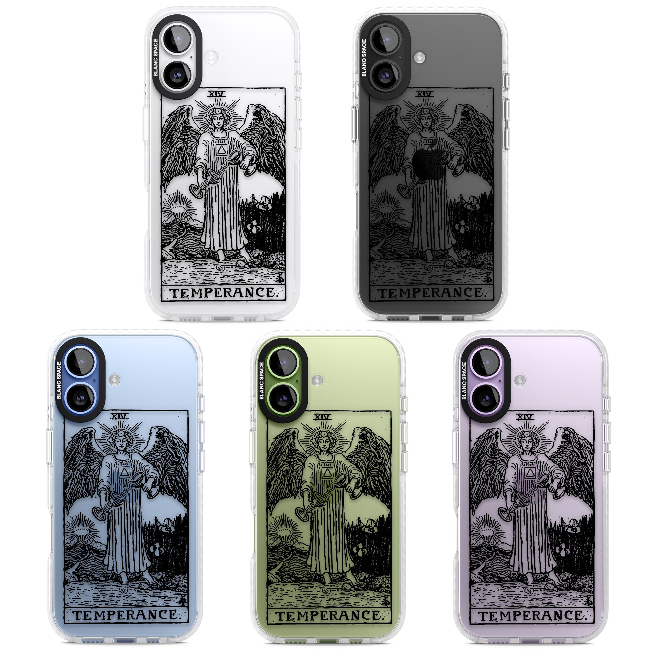 Personalised Temperance Tarot Card (Clear) iPhone 17 Impact Clear Phone Case APT Impact Protection