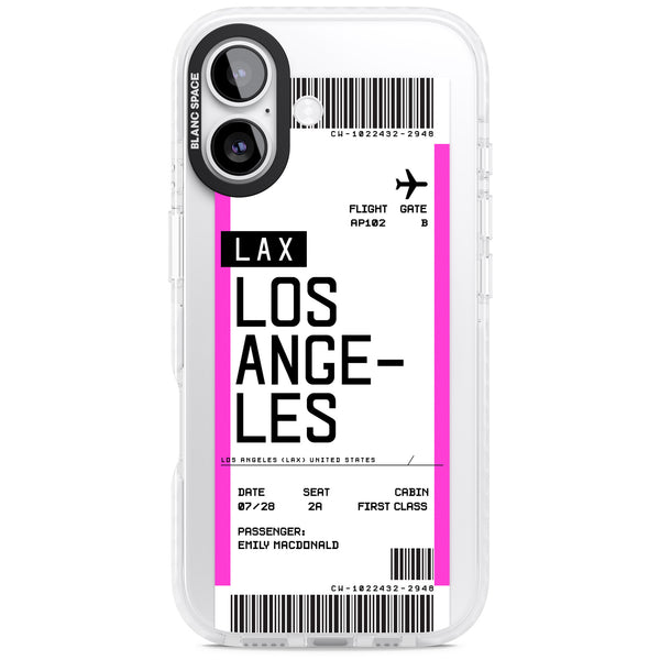 Personalised Los Angeles Boarding Pass