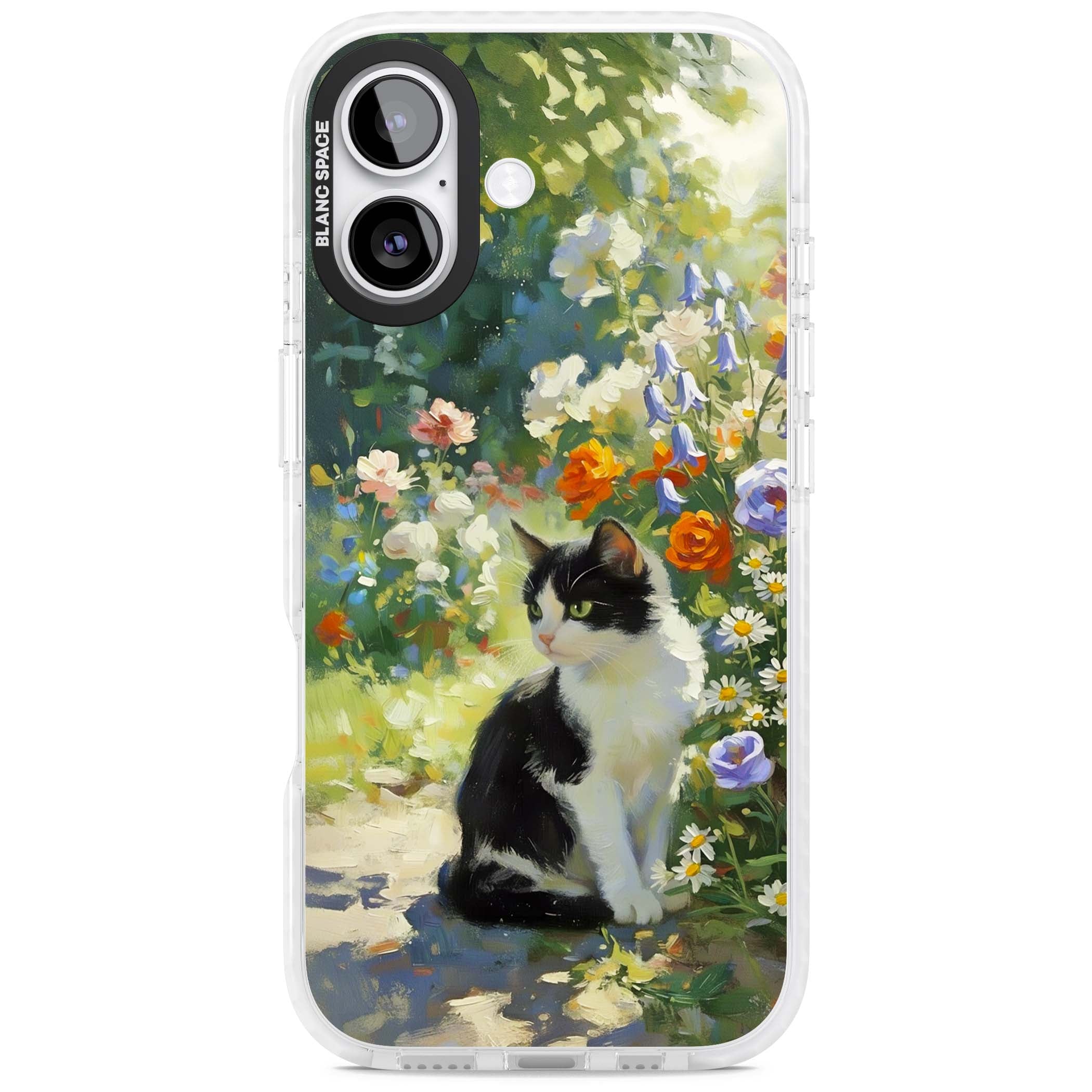 Cat In The Meadow for her iPhone case | Black Impact case for iPhone 17