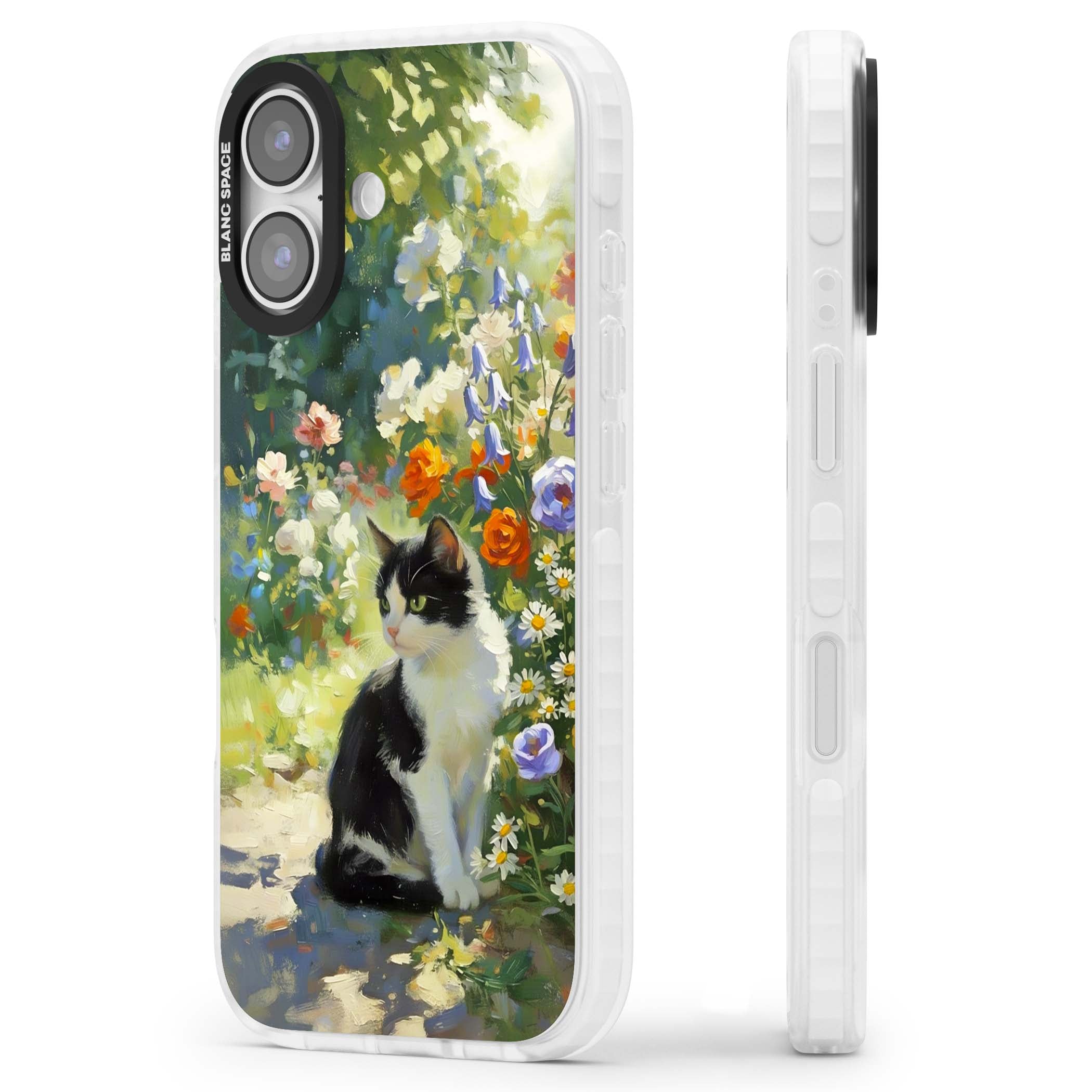Cat In The Meadow for her iPhone case | Black Impact case for iPhone 17