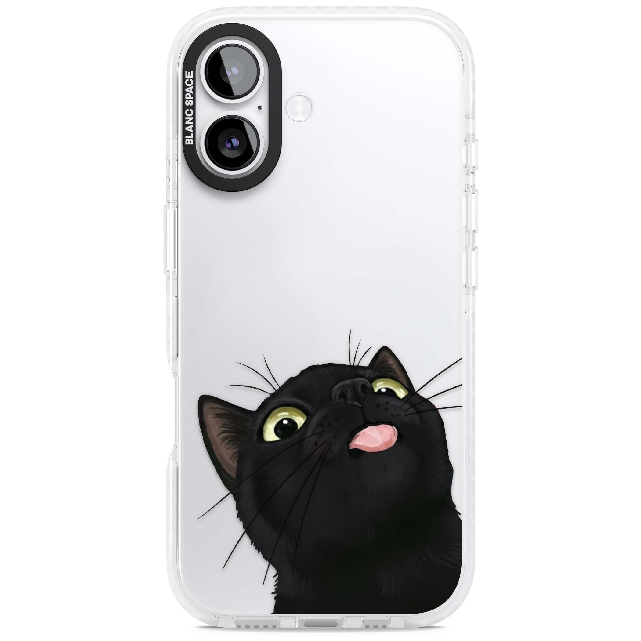 Black Cat Energy for her iPhone case | Black Impact case for iPhone 17