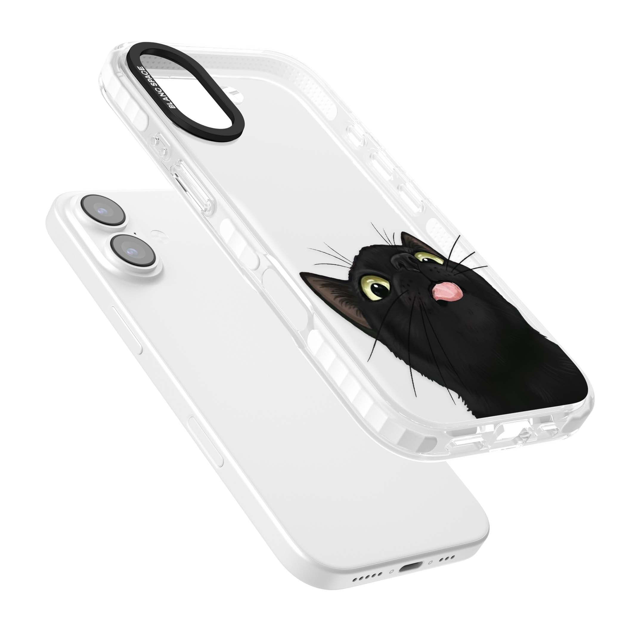 Black Cat Energy for her iPhone case | Black Impact case for iPhone 17