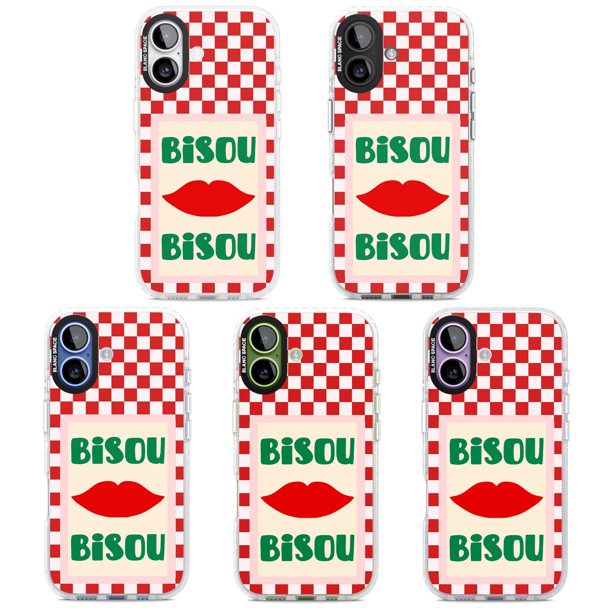 Bisou iPhone 17 Impact Clear Phone Case APT Impact Protection