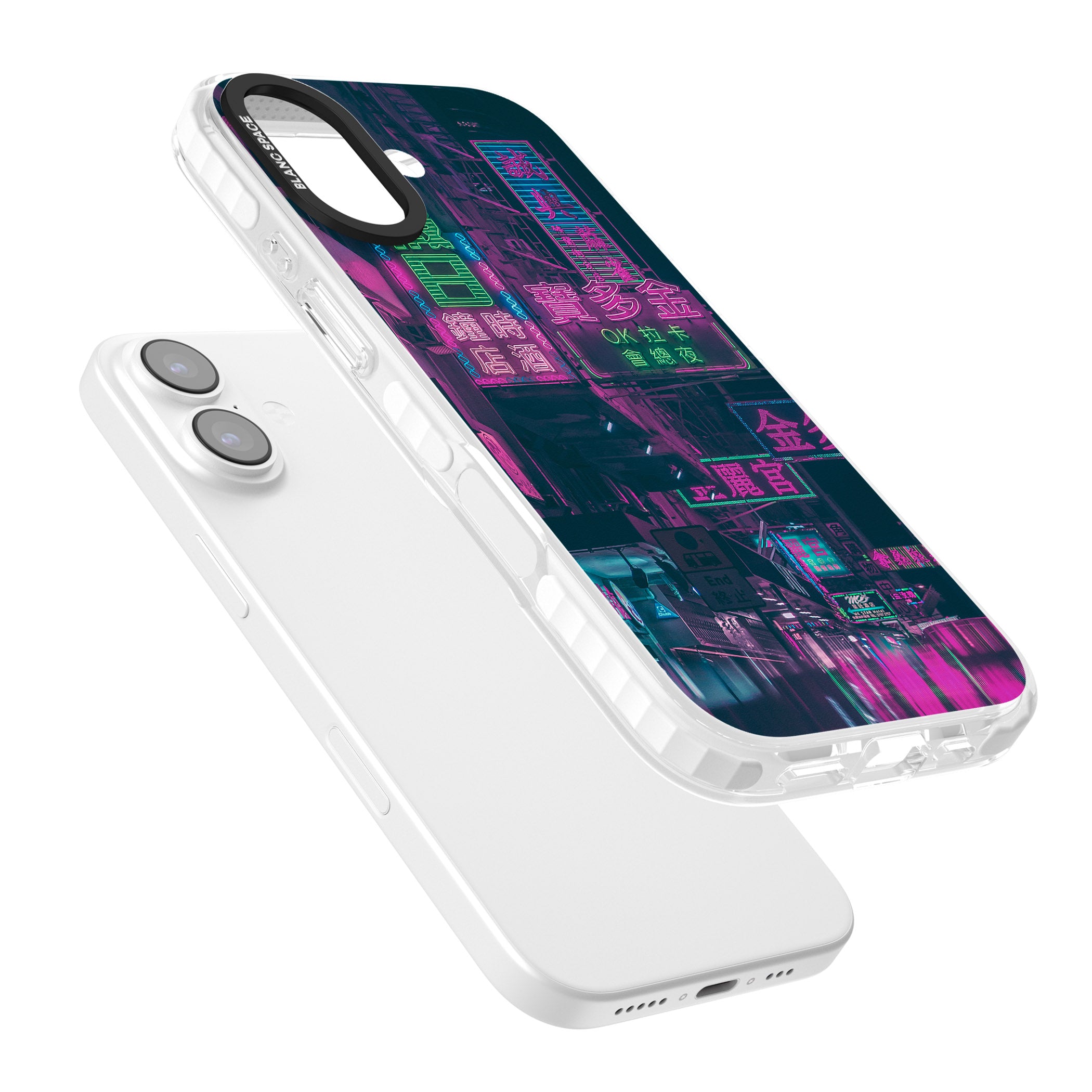 Neon Night Strip iPhone 17 Impact Clear Phone Case Colours