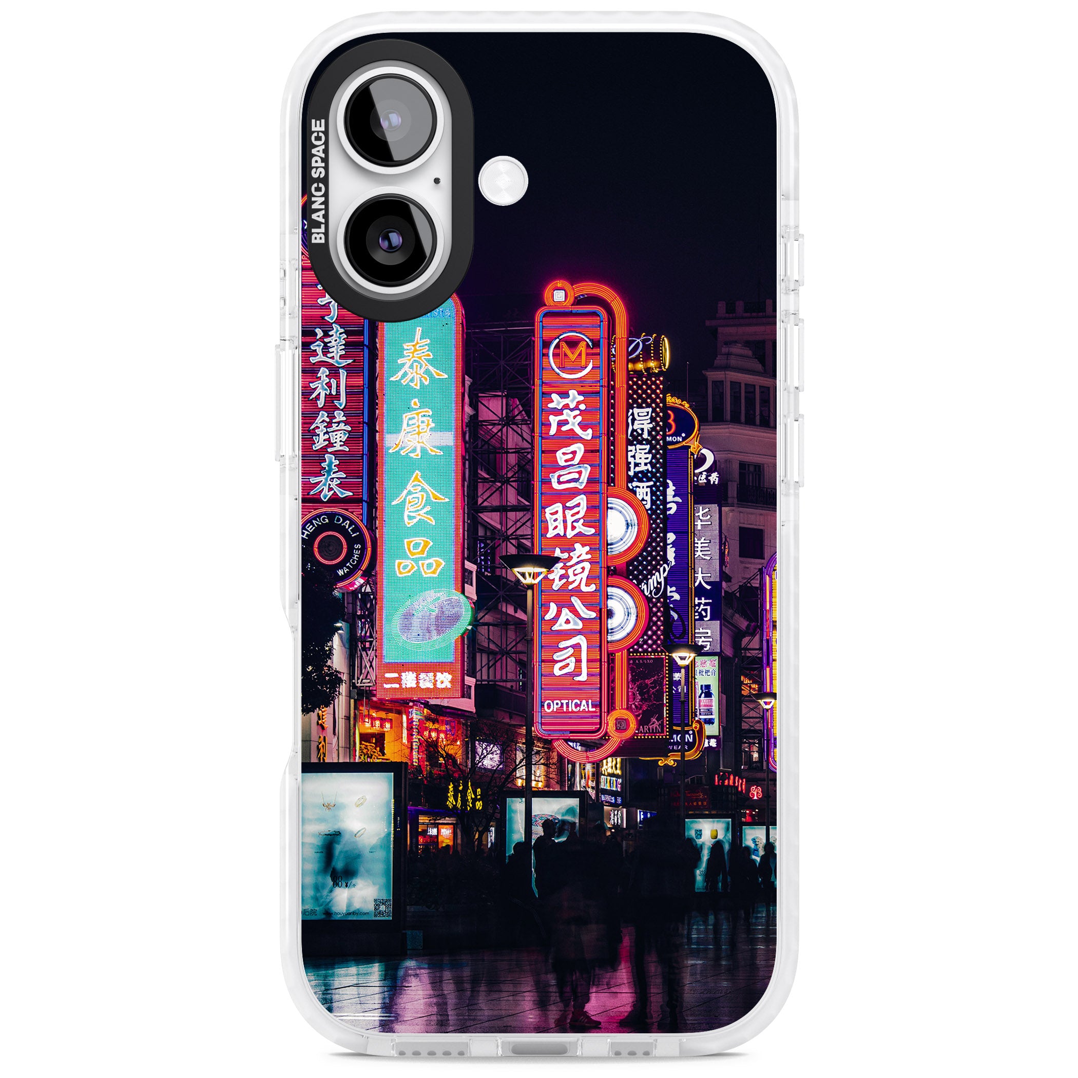 Neon Streets iPhone 17 Impact Clear Phone Case