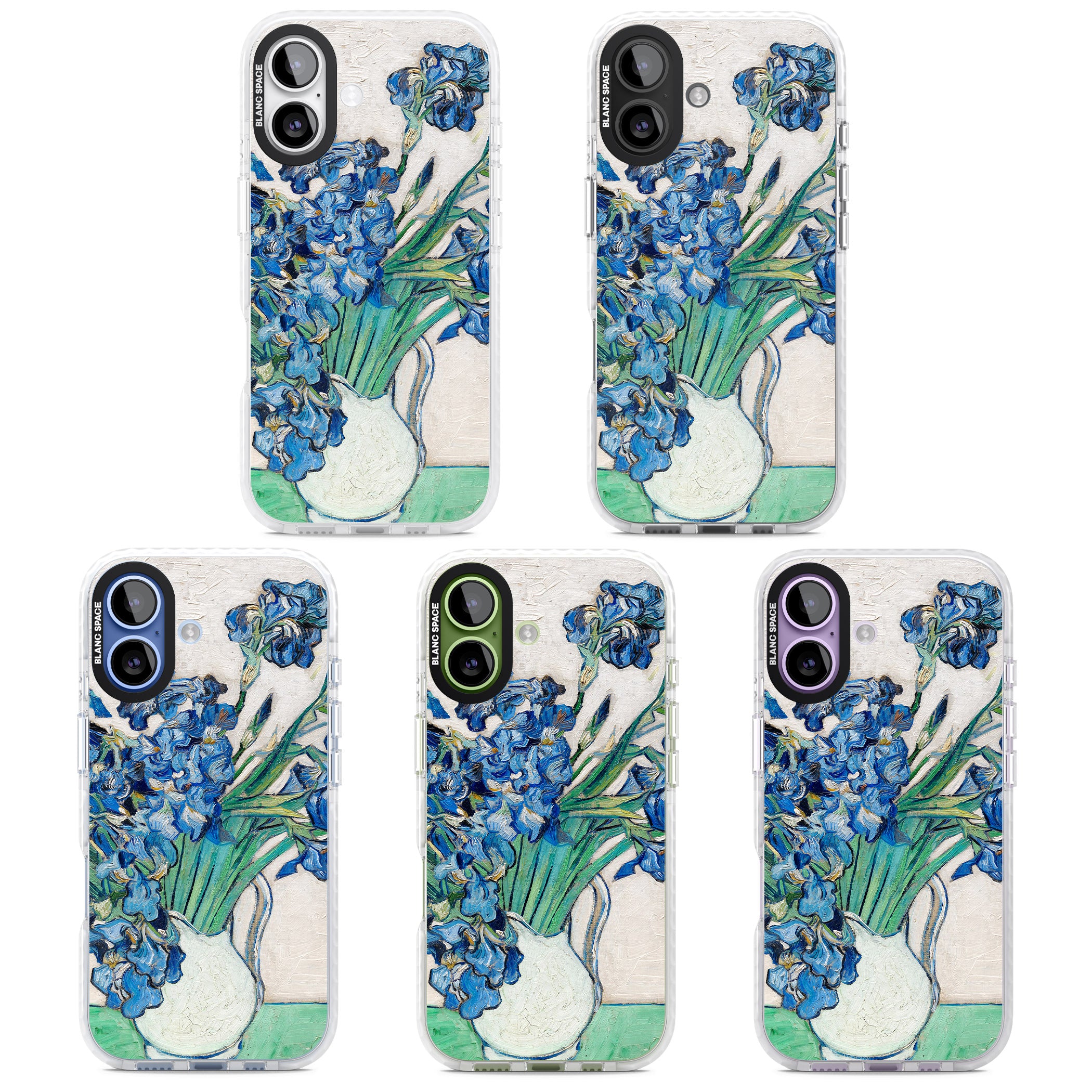 Irises By Vincent Van Gogh iPhone 17 Impact Clear Phone Case APT Impact Protection