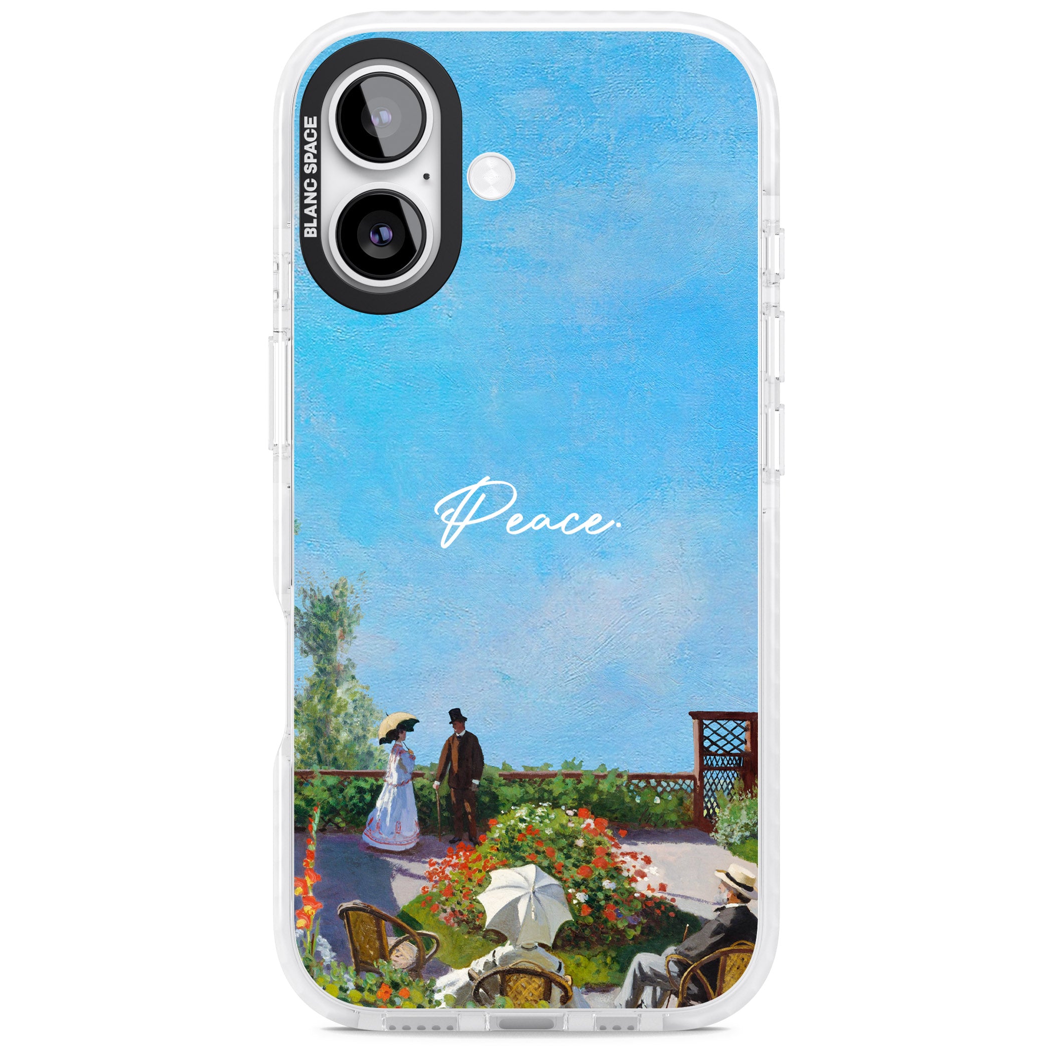 Monet Garden Terrace iPhone 17 Impact Clear Phone Case