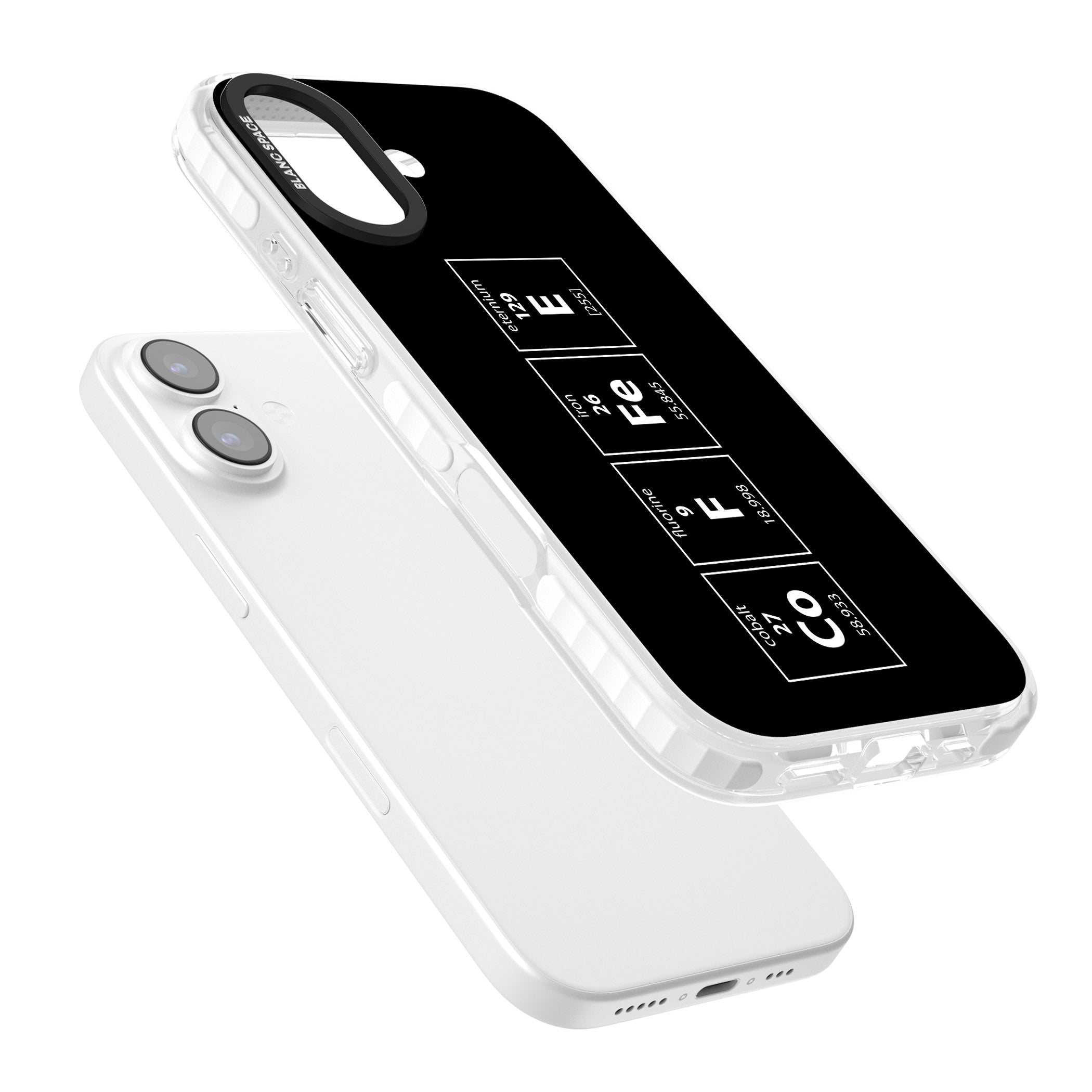 Coffee Element (Black) iPhone 17 Impact Clear Phone Case Colours