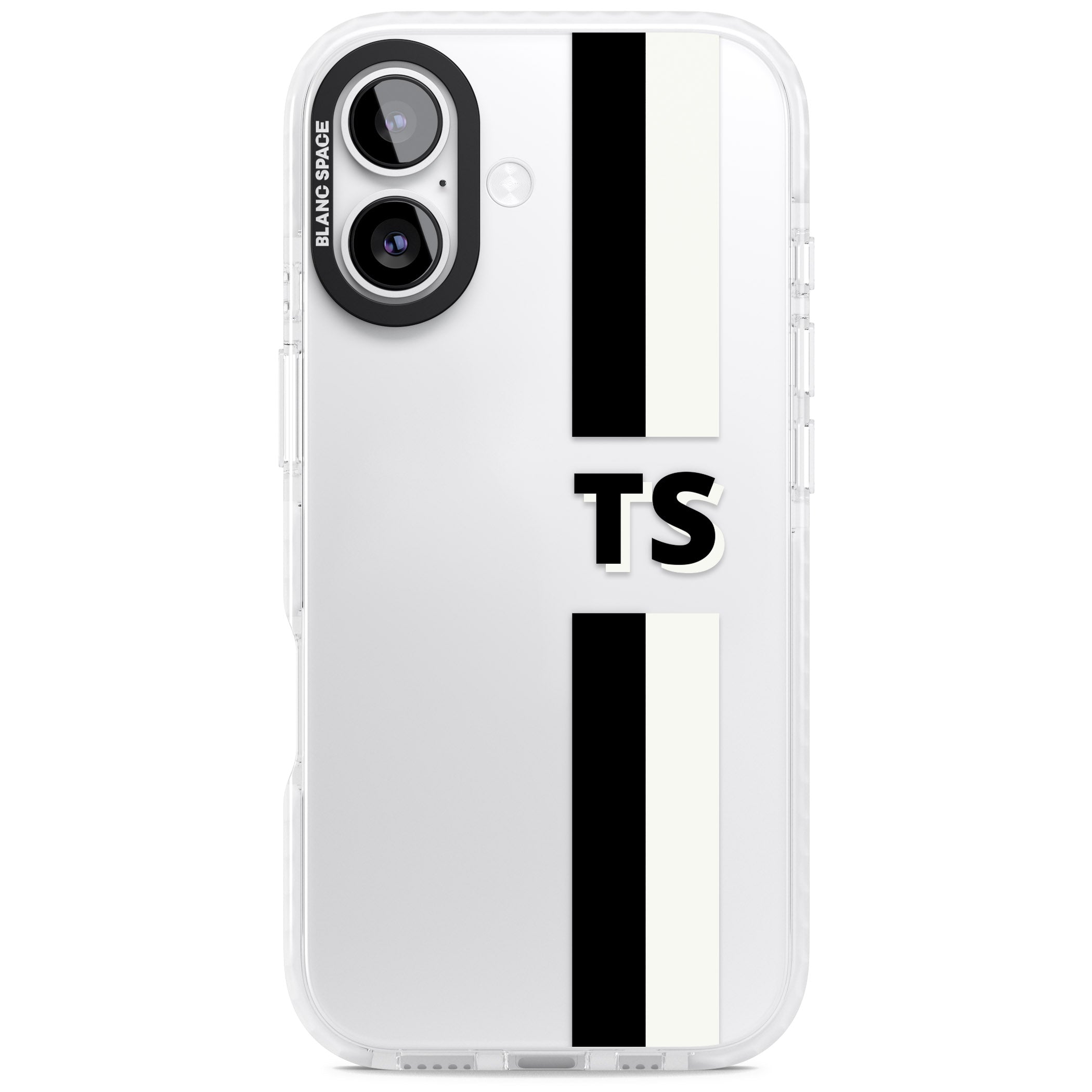 Personalised Black And White Stripe