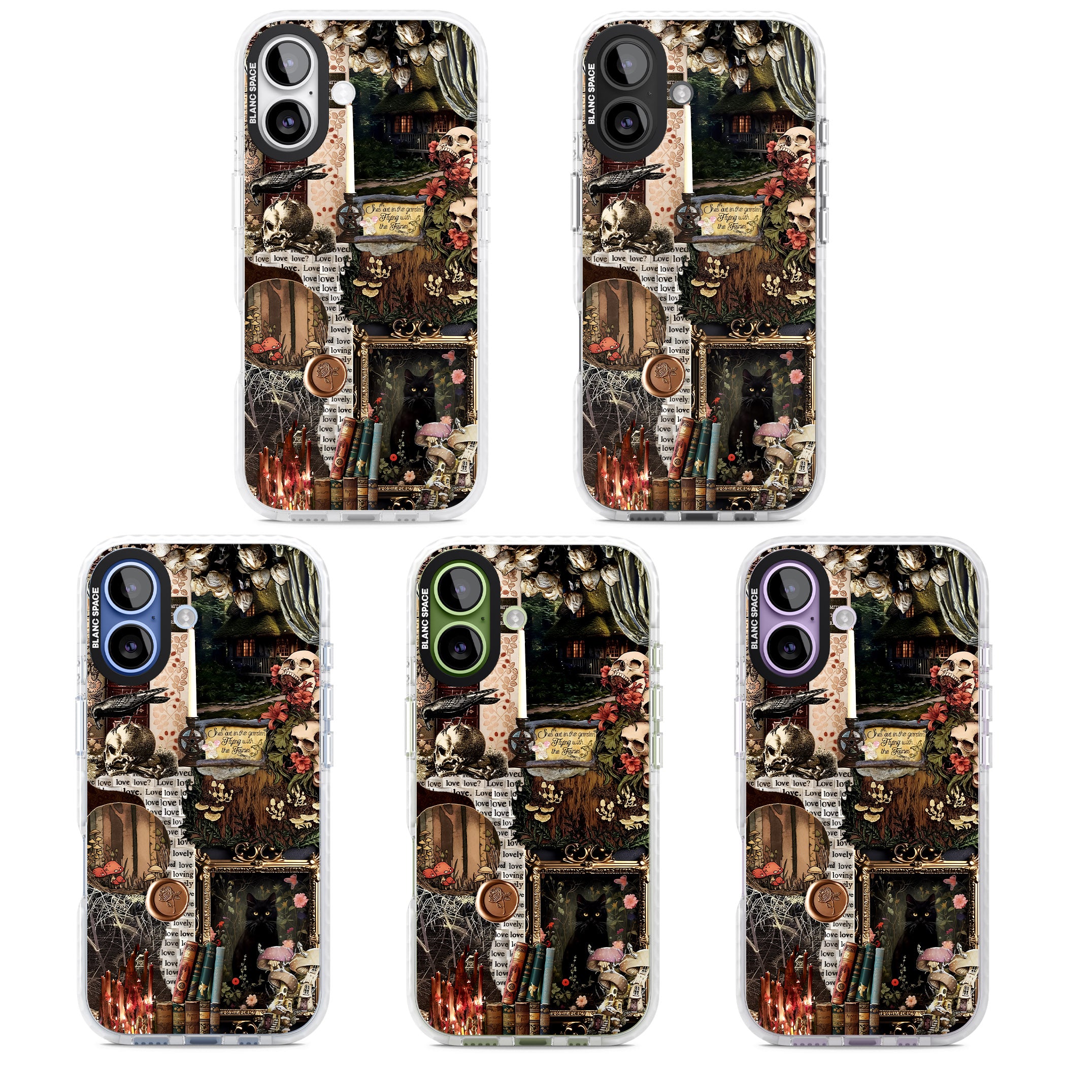 Academia Collage iPhone 17 Impact Clear Phone Case APT Impact Protection