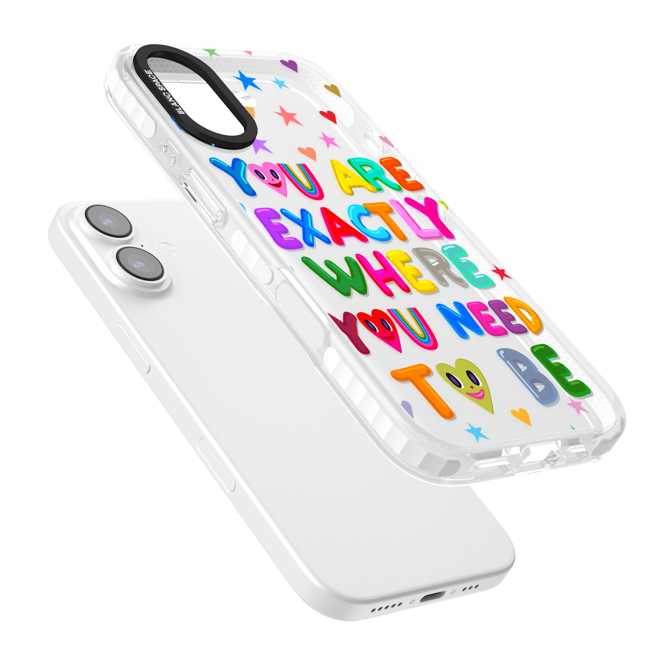 Exactly Where You Need To Be iPhone 17 Impact Clear Phone Case Colours