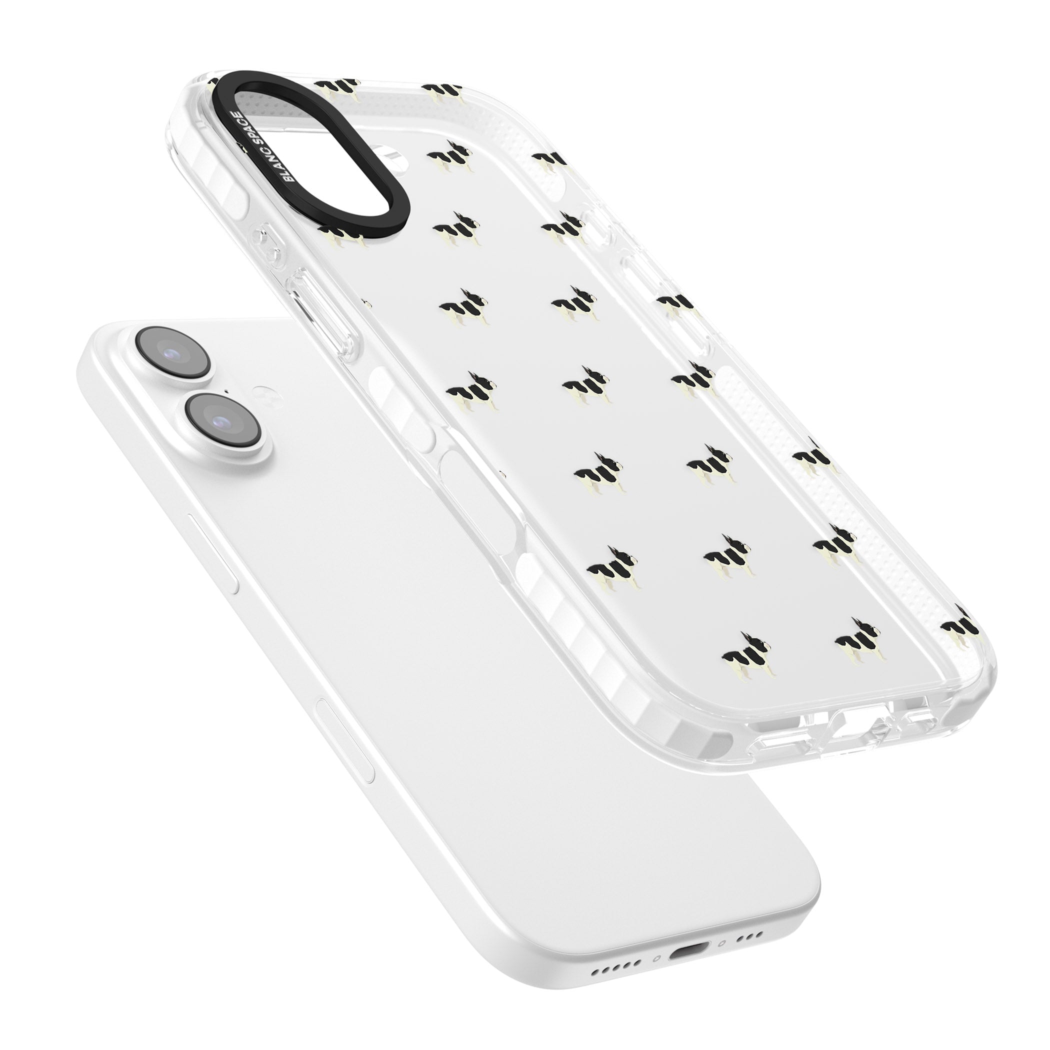 Frenchie Repeat Dog iPhone 17 Impact Clear Phone Case Colours