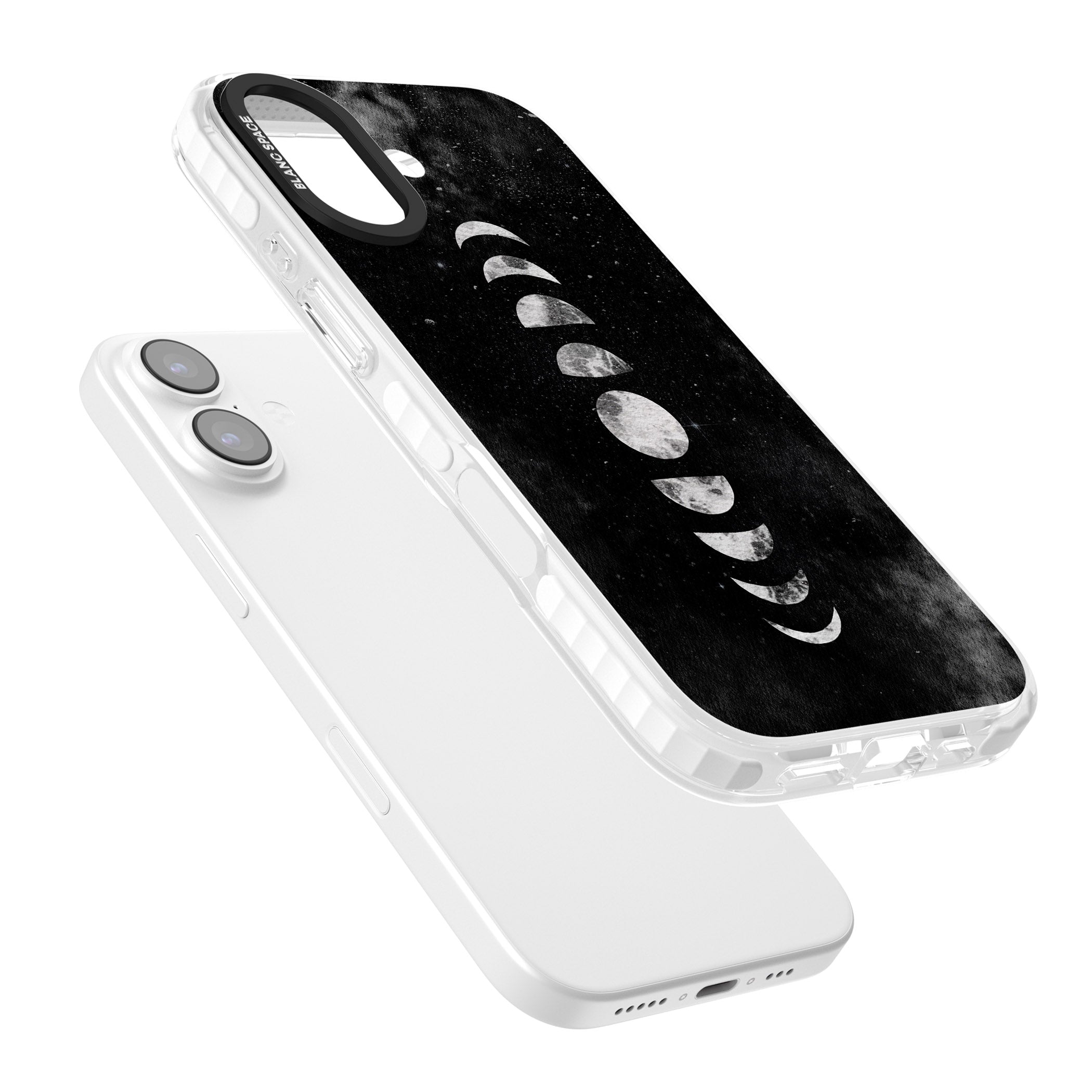 Lunar Phases iPhone 17 Impact Clear Phone Case Colours