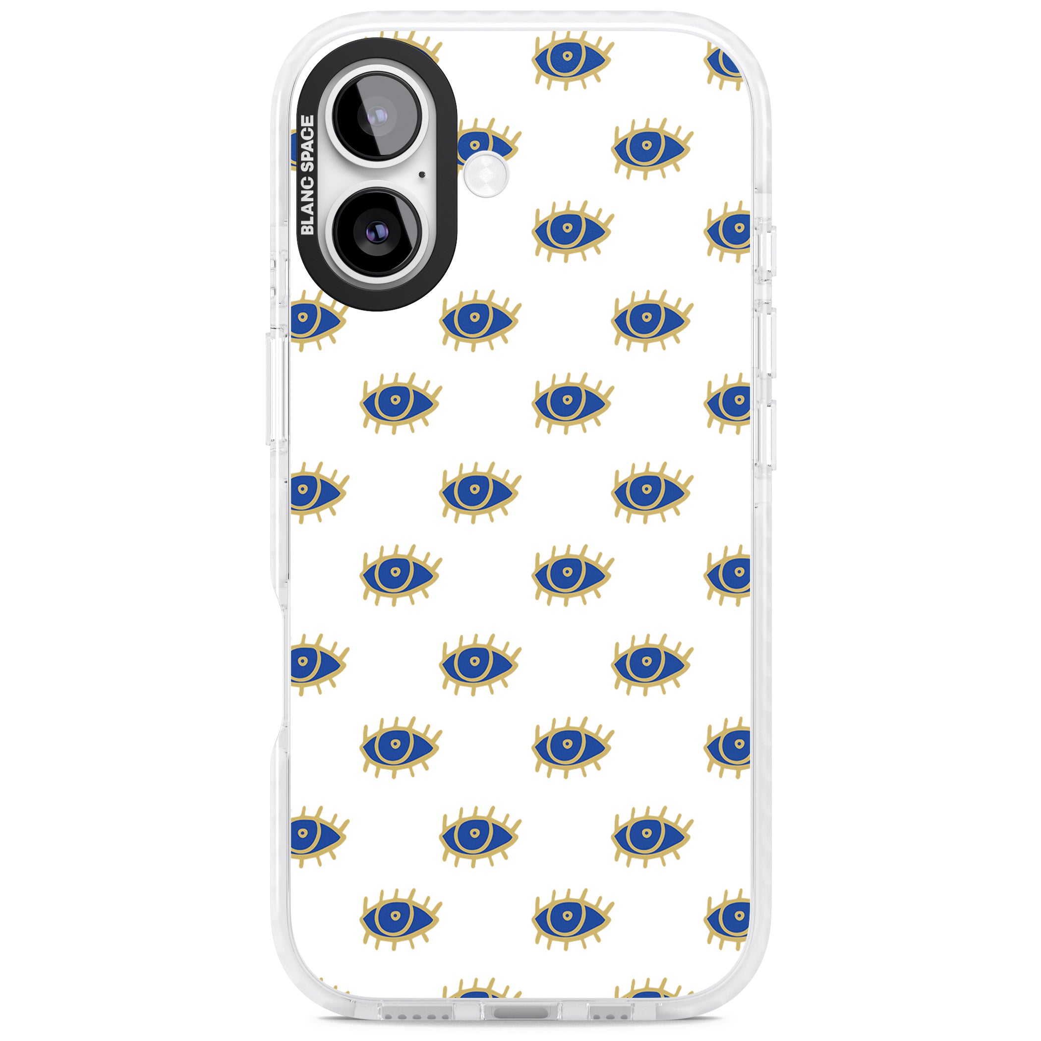 Gold Eye Pattern iPhone 17 Impact Clear Phone Case