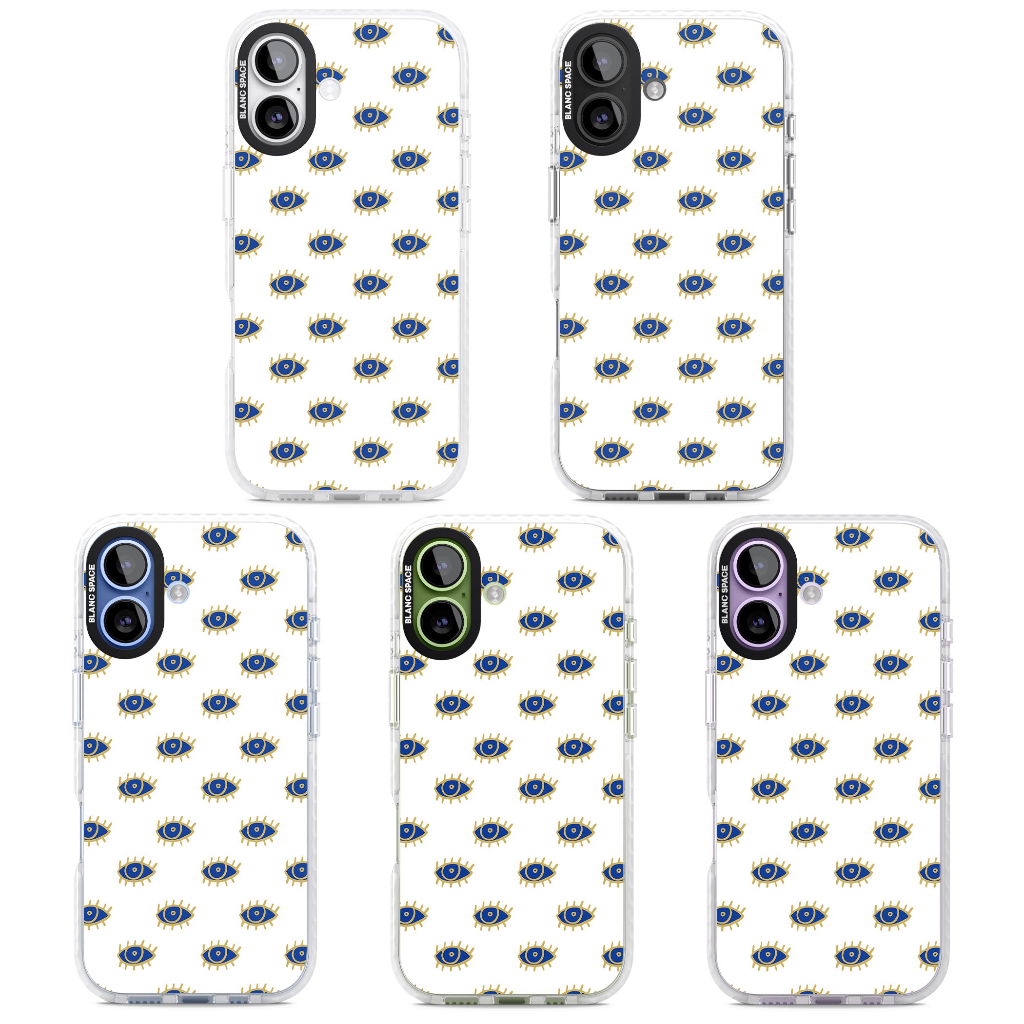 Gold Eye Pattern iPhone 17 Impact Clear Phone Case APT Impact Protection
