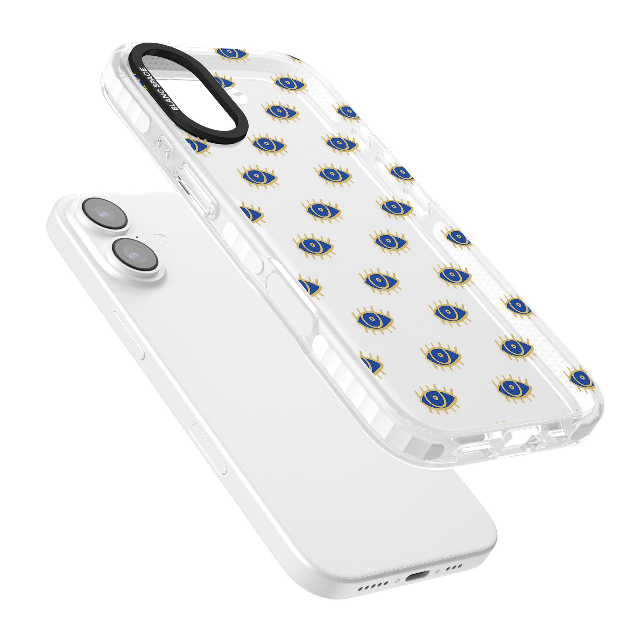 Psychedelic Eyes Pattern Classic iPhone 17 Impact Clear Phone Case Colours