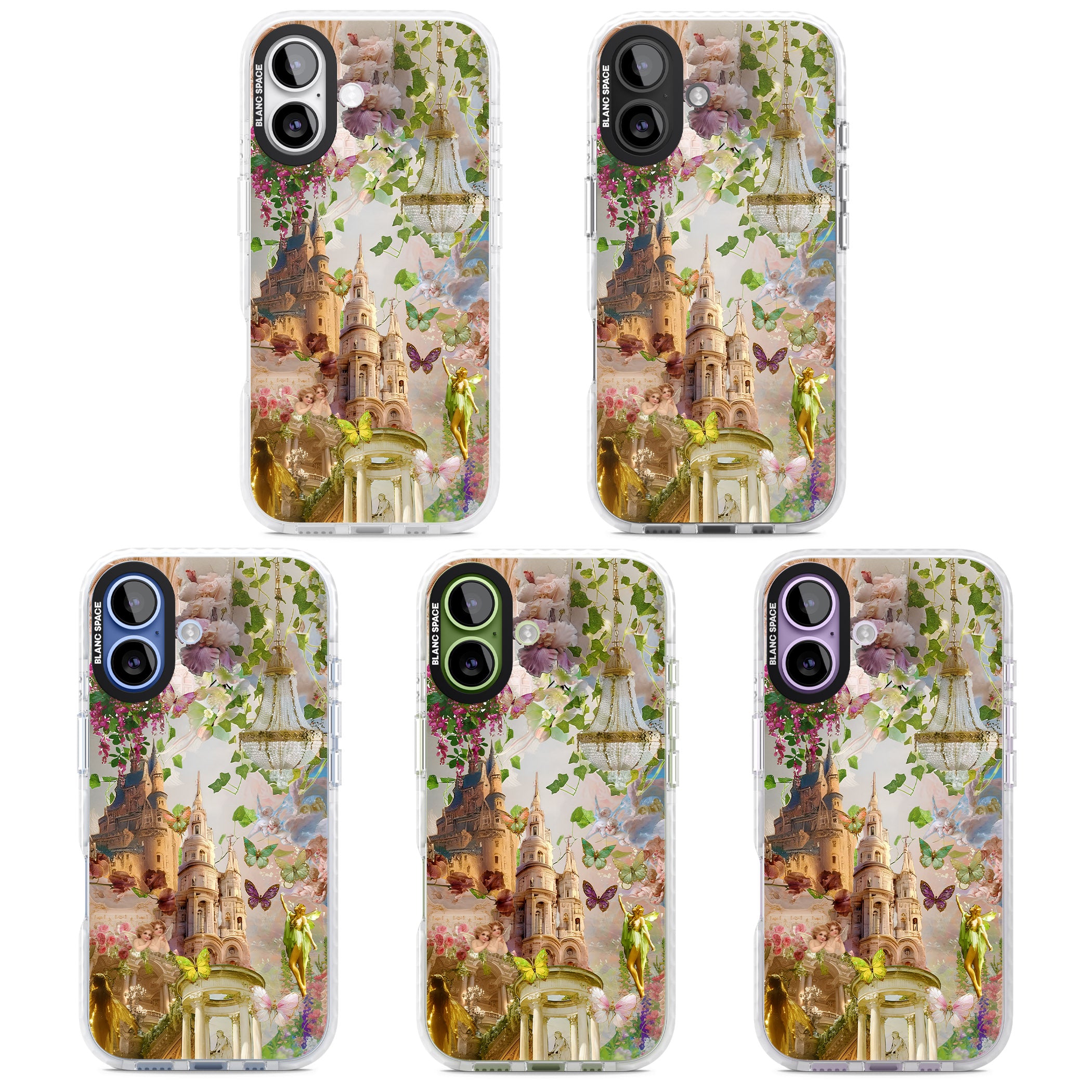 Fairies & Castles Collage iPhone 17 Impact Clear Phone Case APT Impact Protection