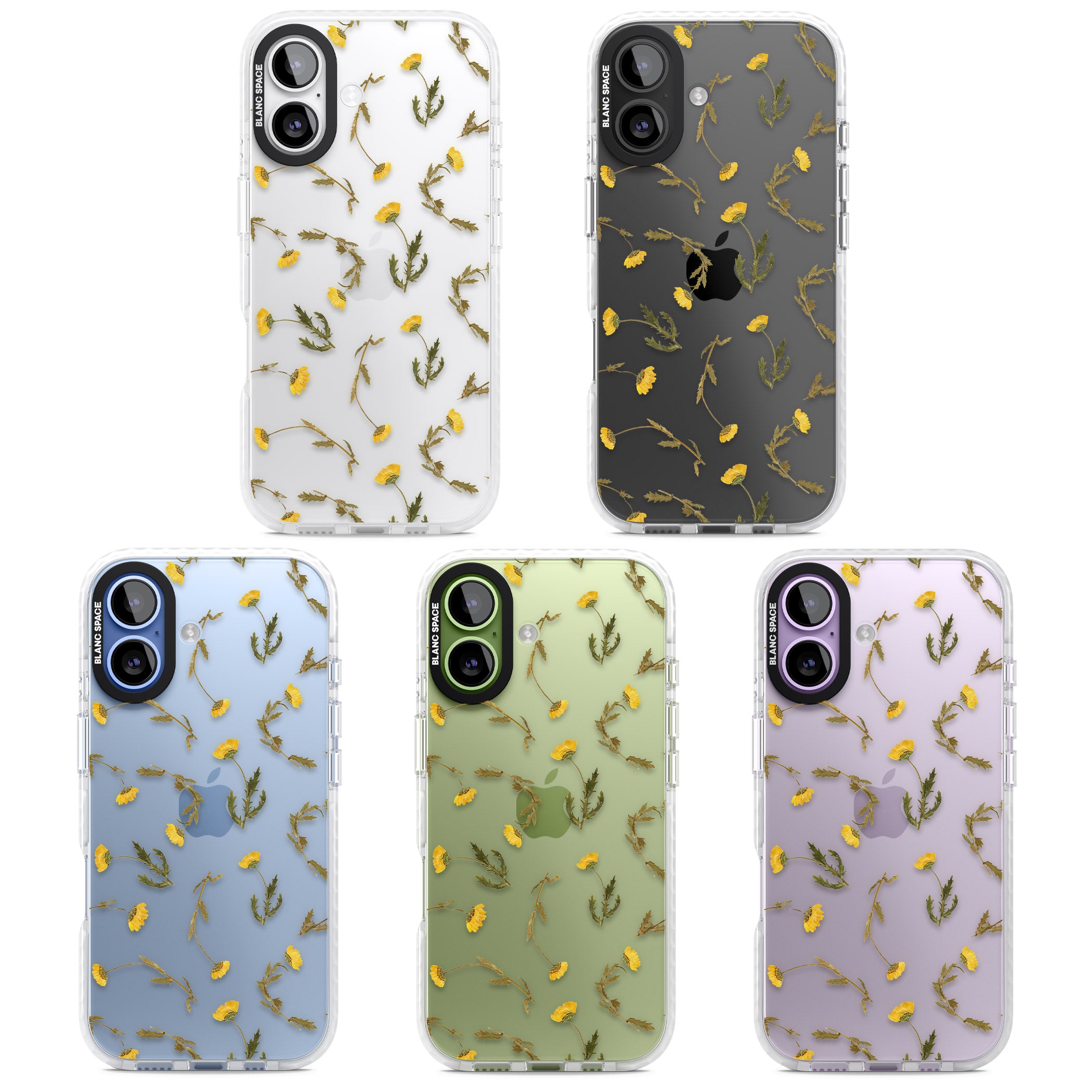 Wildflower Yellow iPhone 17 Impact Clear Phone Case APT Impact Protection