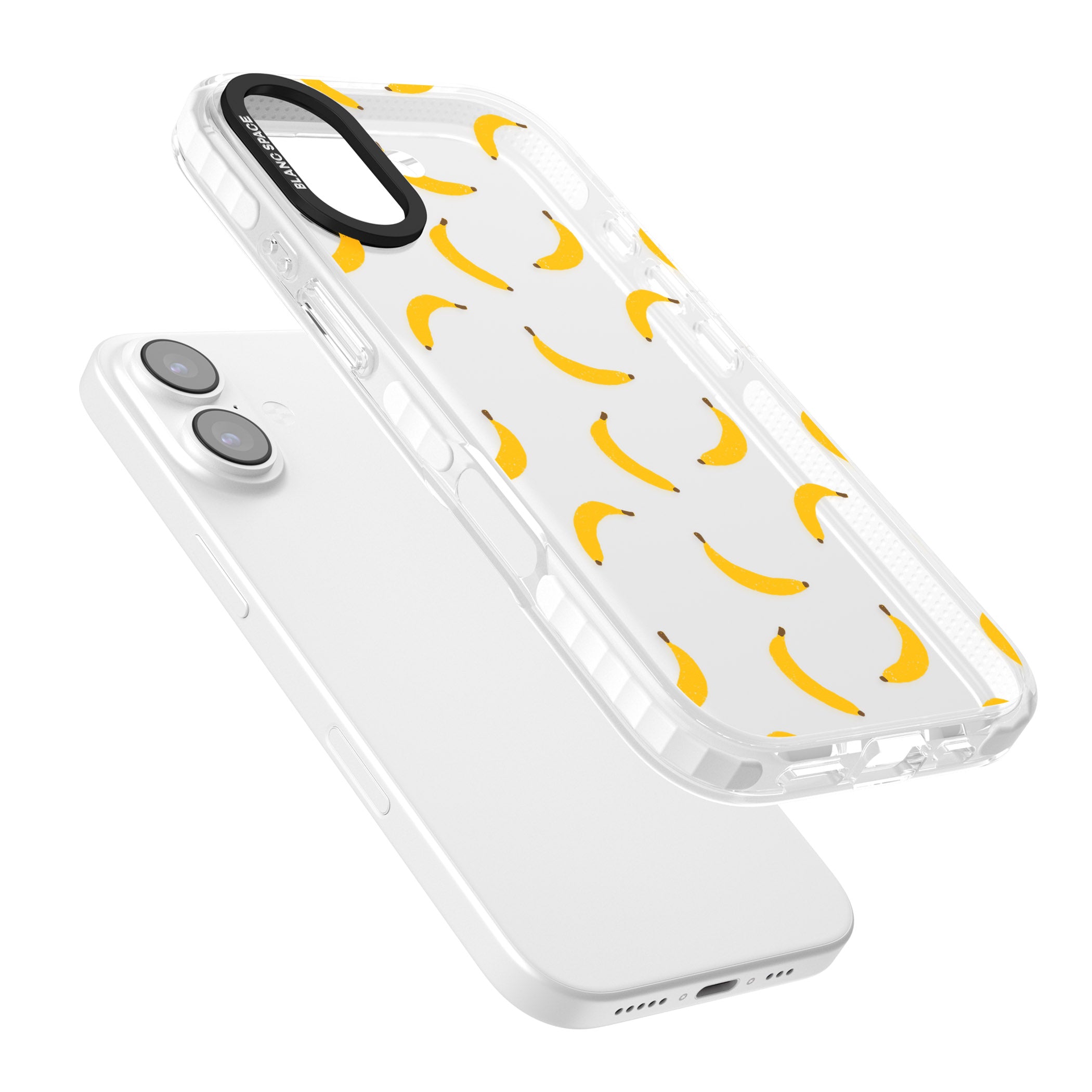 Banana Pattern iPhone 17 Impact Clear Phone Case Colours