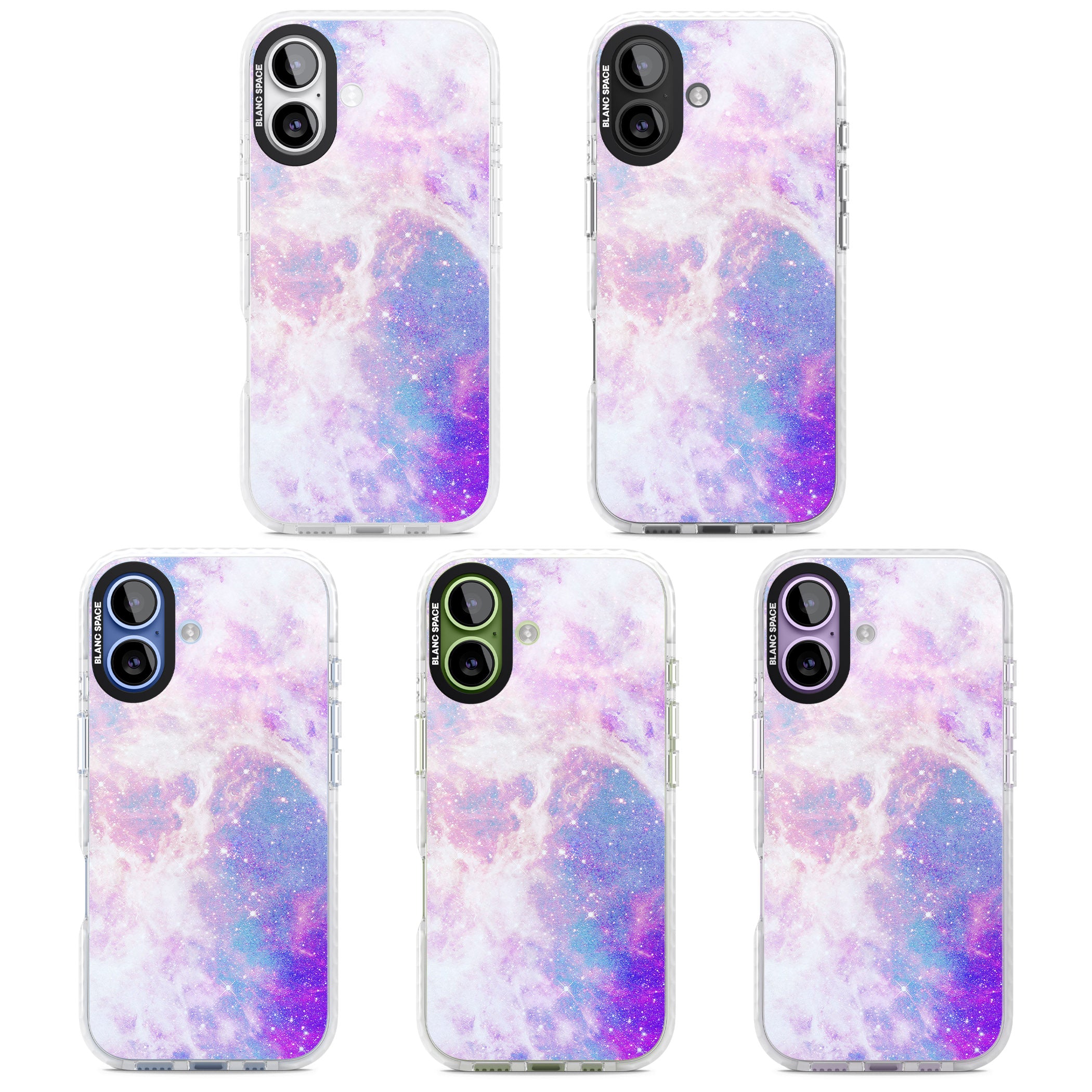 Pastel Galaxy iPhone 17 Impact Clear Phone Case APT Impact Protection