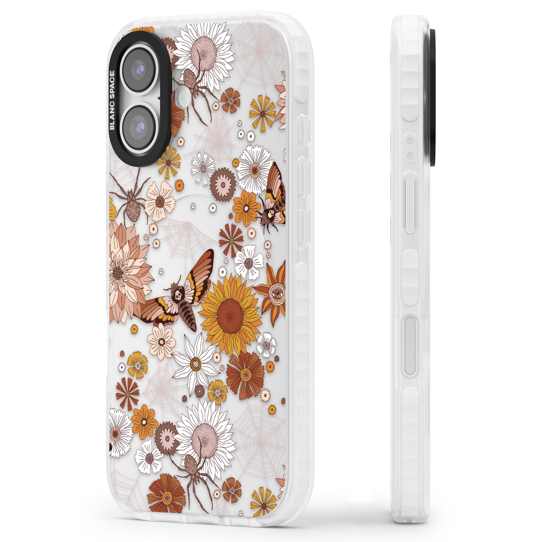 Halloween Wildlife iPhone 17 Impact Clear Phone Case Side Profile