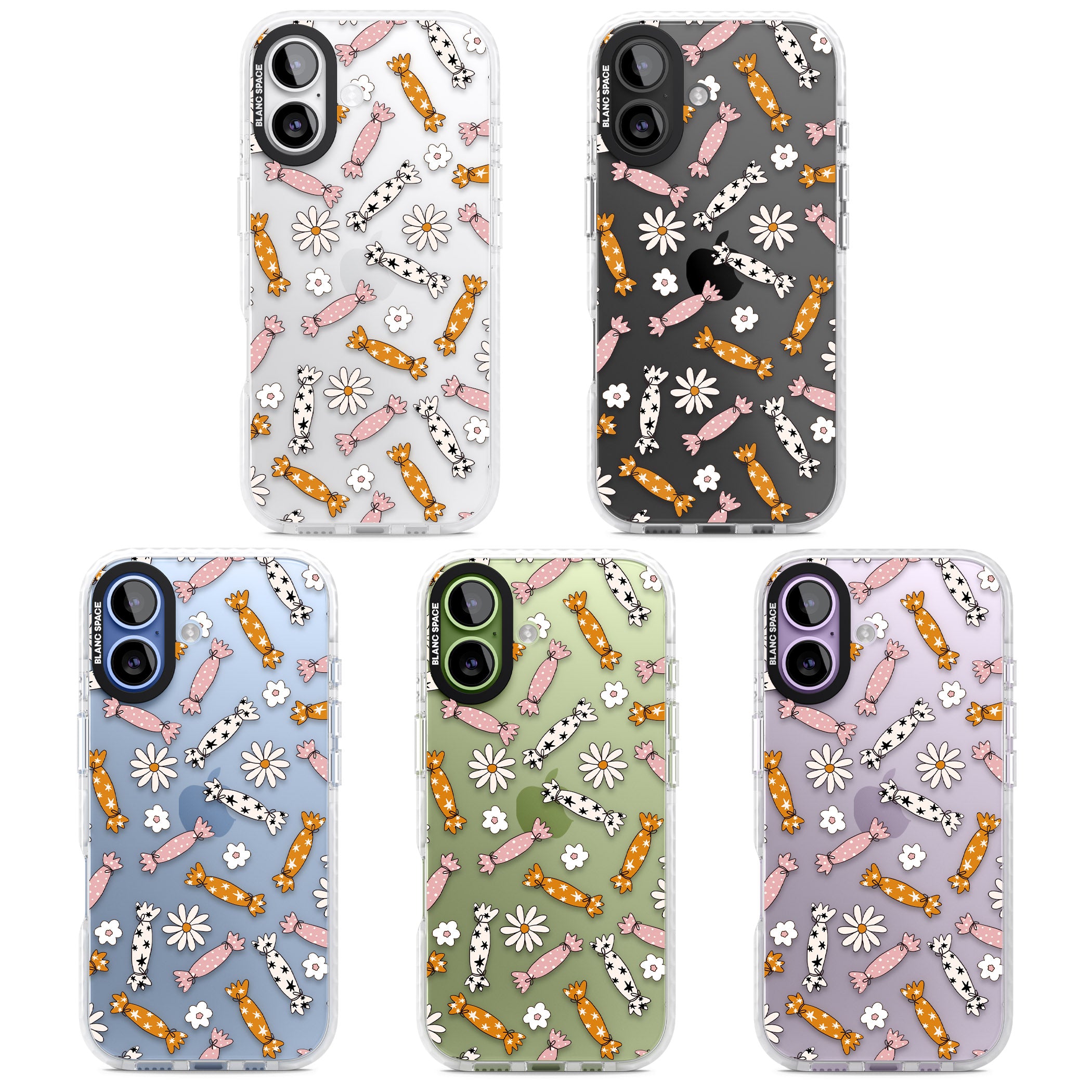 Floral Candy iPhone 17 Impact Clear Phone Case APT Impact Protection