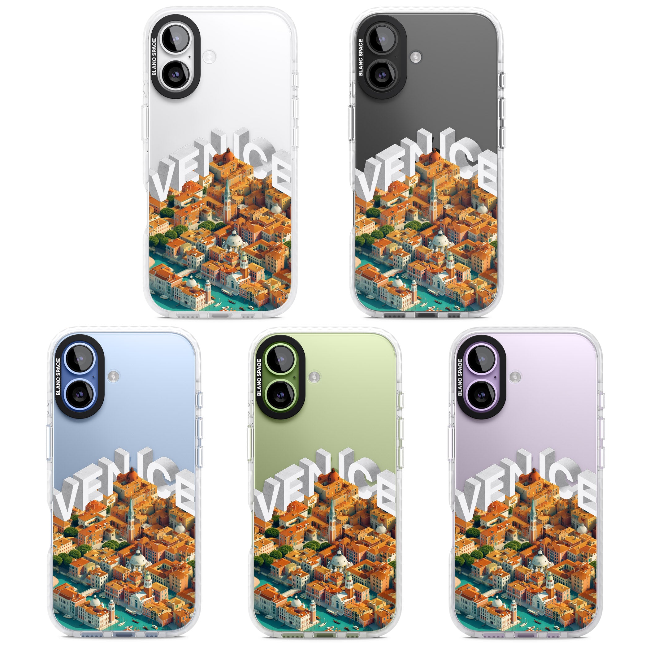 Venice iPhone 17 Impact Clear Phone Case APT Impact Protection