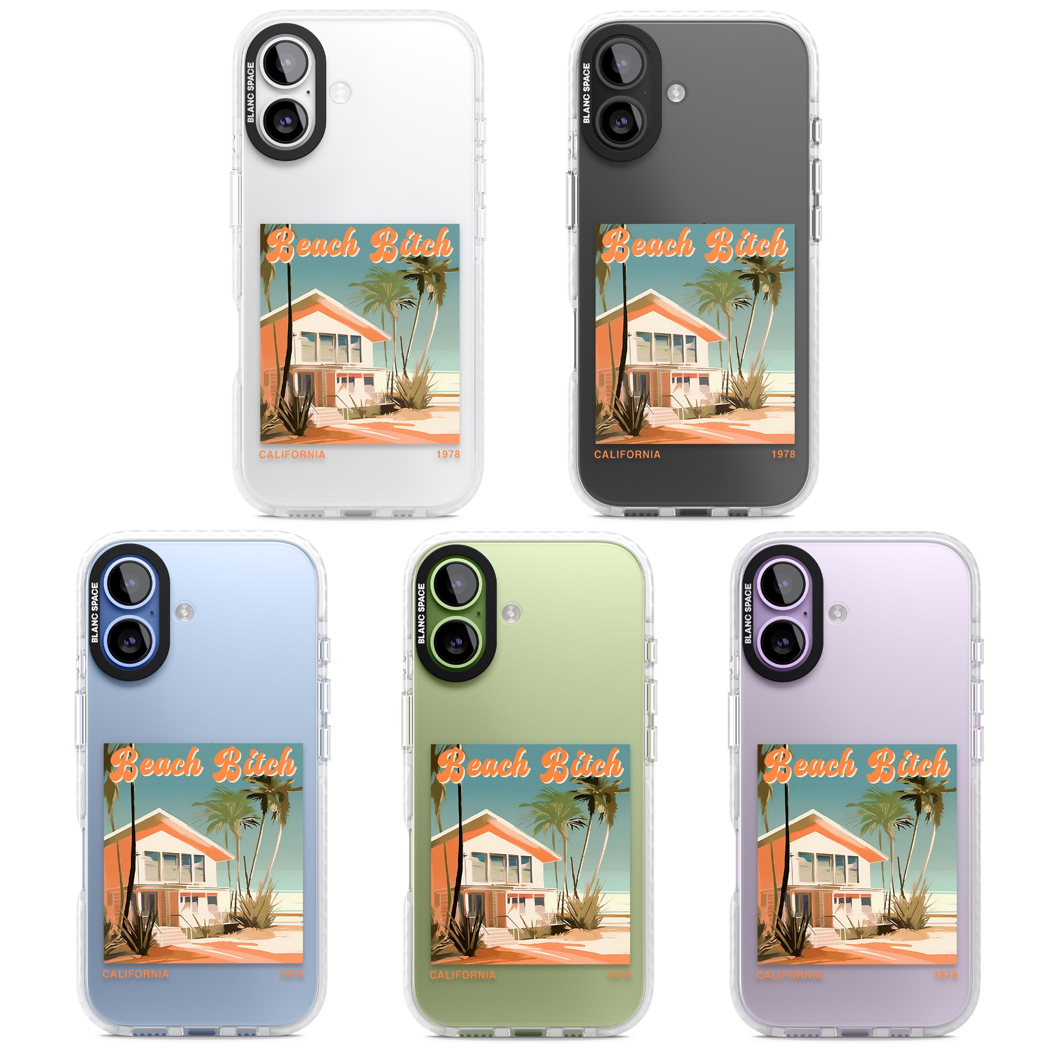 Beach B*tch iPhone 17 Impact Clear Phone Case APT Impact Protection