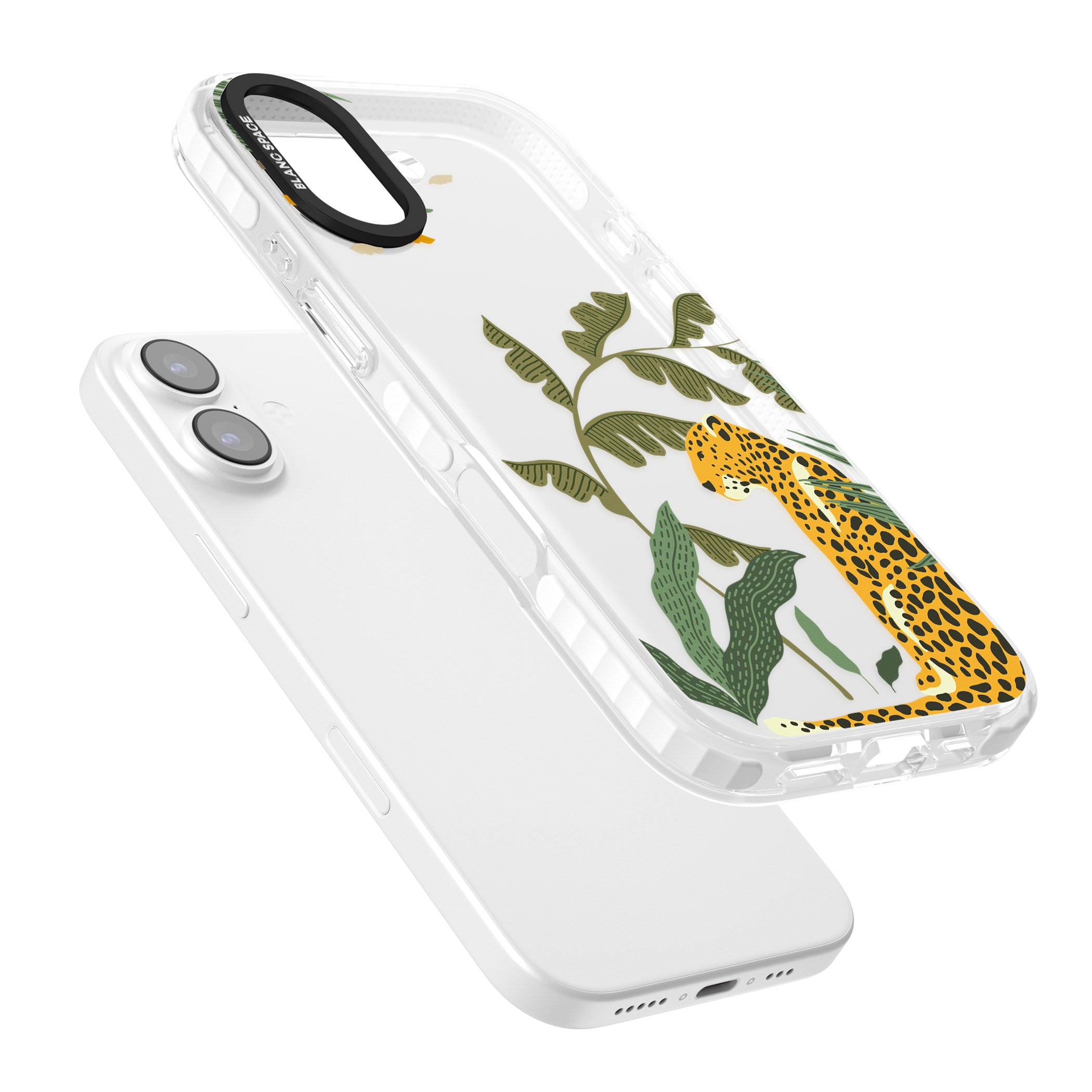 Large Jungle Cat Pattern iPhone 17 Impact Clear Phone Case Colours
