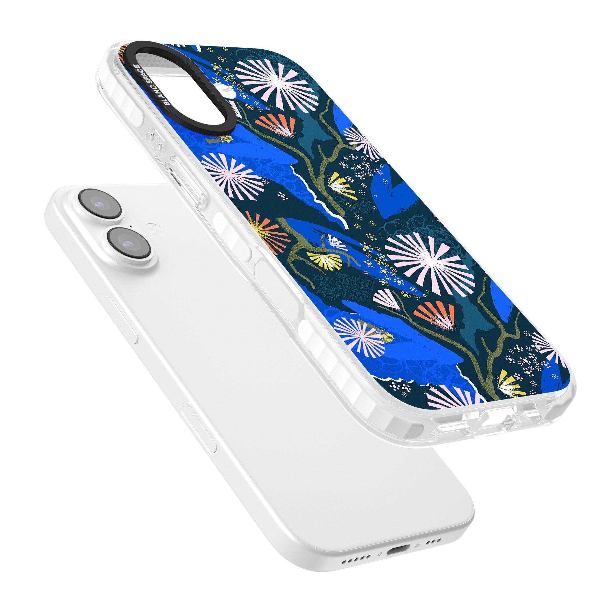 Dark Botanicals Abstract Pattern iPhone 17 Impact Pro Clear Phone Case Colours