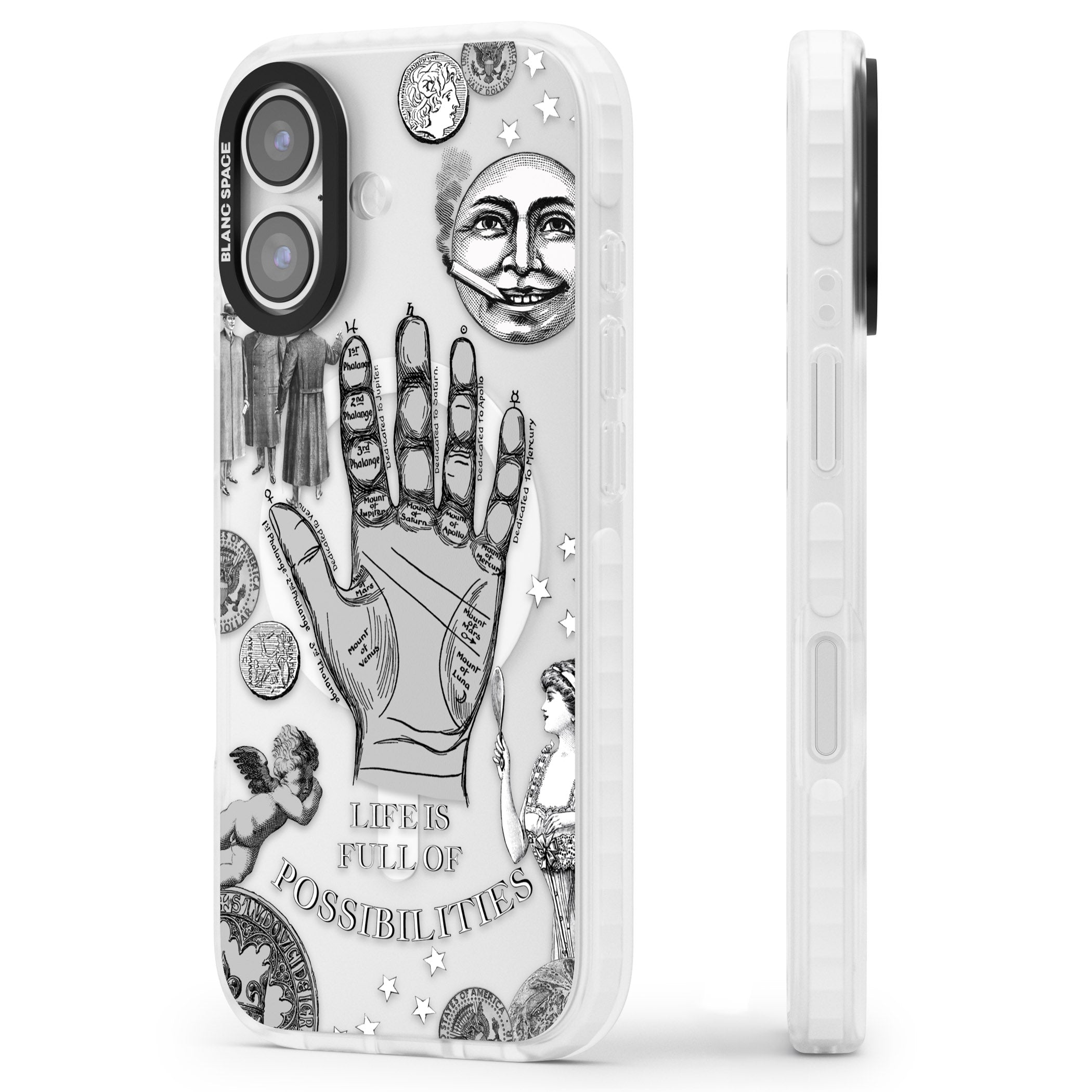 Life Is Full Of Possibilities iPhone 17 Impact Pro Clear Phone Case Side Profile